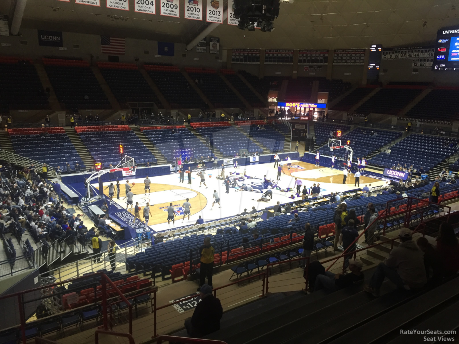 section 11, row n seat view  - gampel pavilion