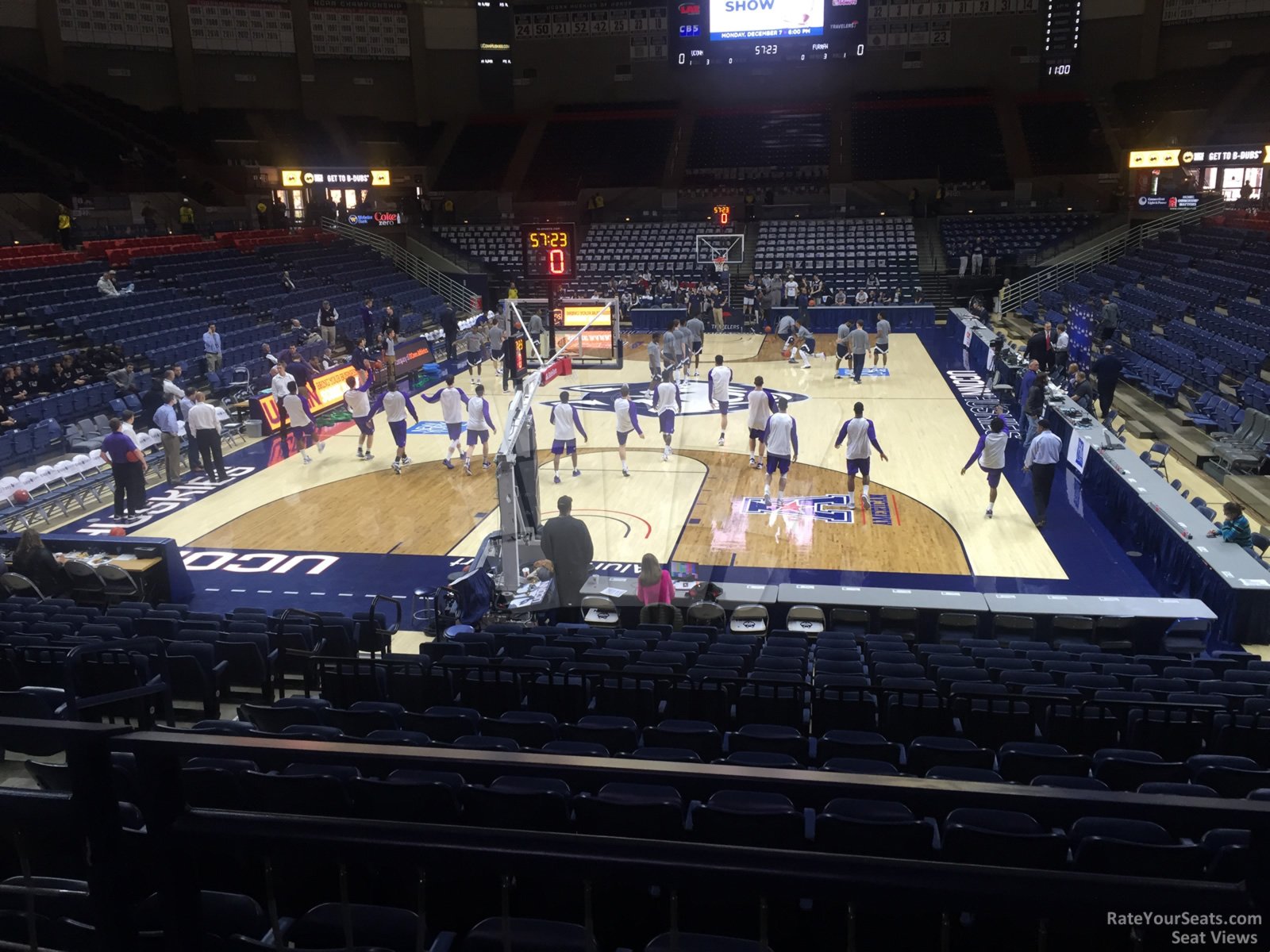 section 114 seat view  - gampel pavilion