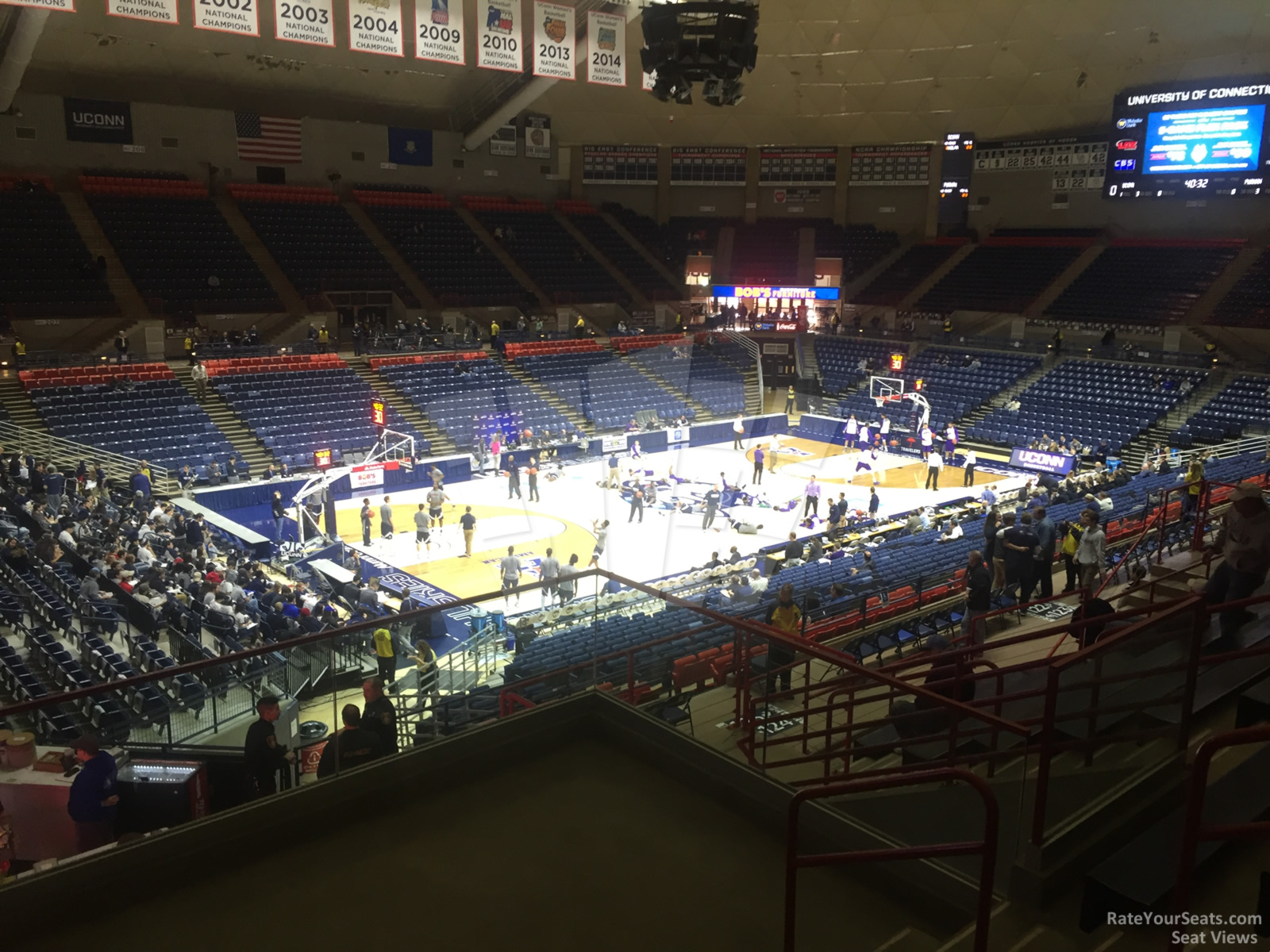 section 12, row n seat view  - gampel pavilion