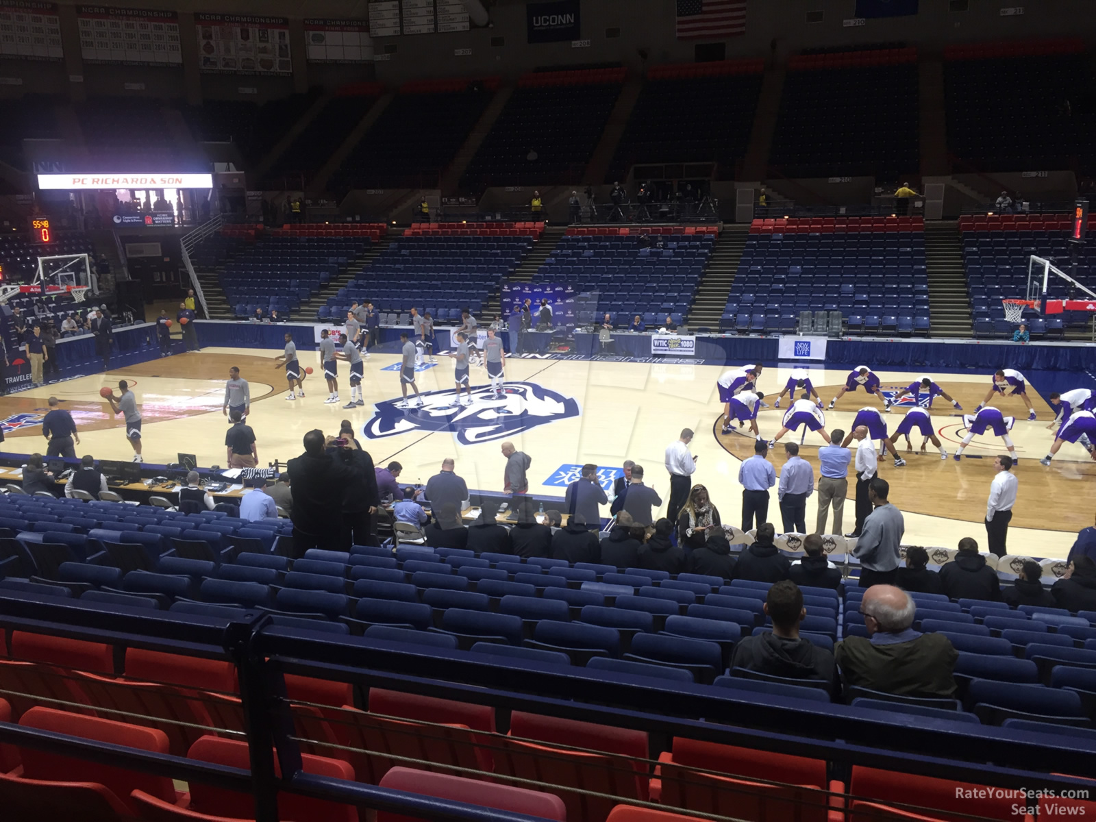 section 120 seat view  - gampel pavilion