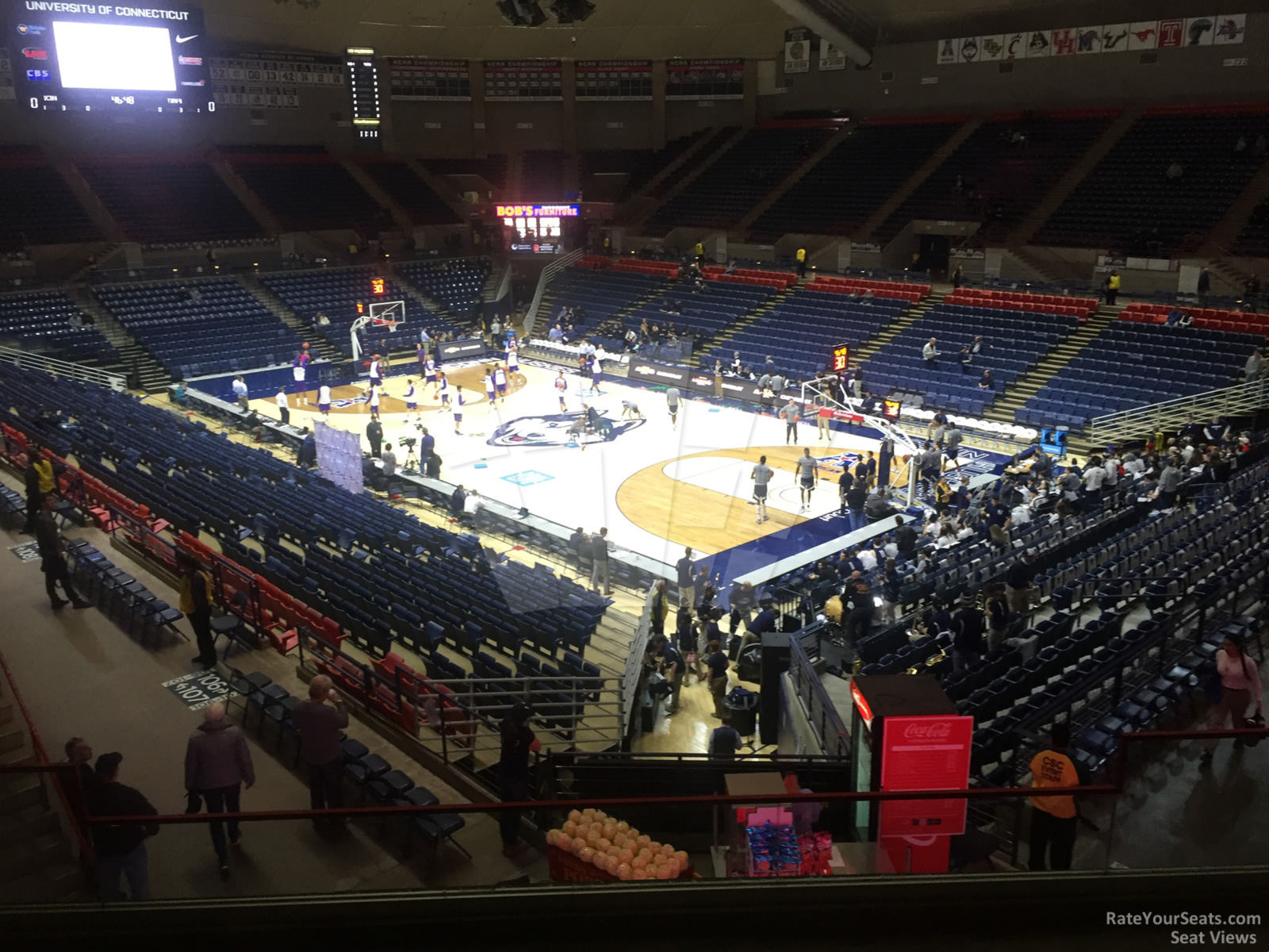 section 2, row 9 seat view  - gampel pavilion
