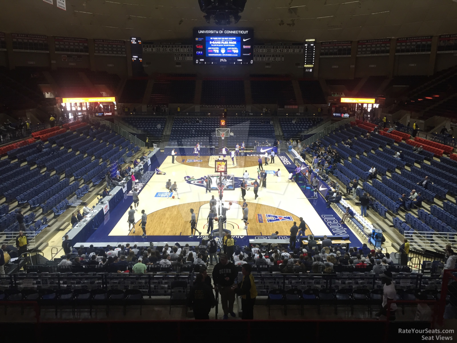 section 203, row n seat view  - gampel pavilion