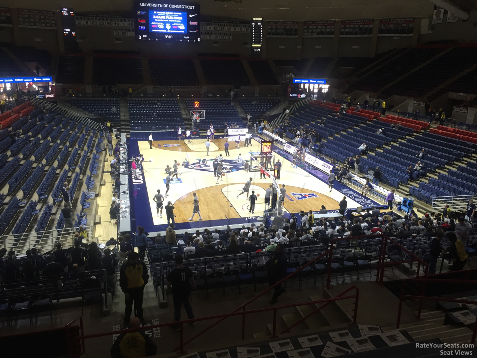section 204, row n seat view  - gampel pavilion