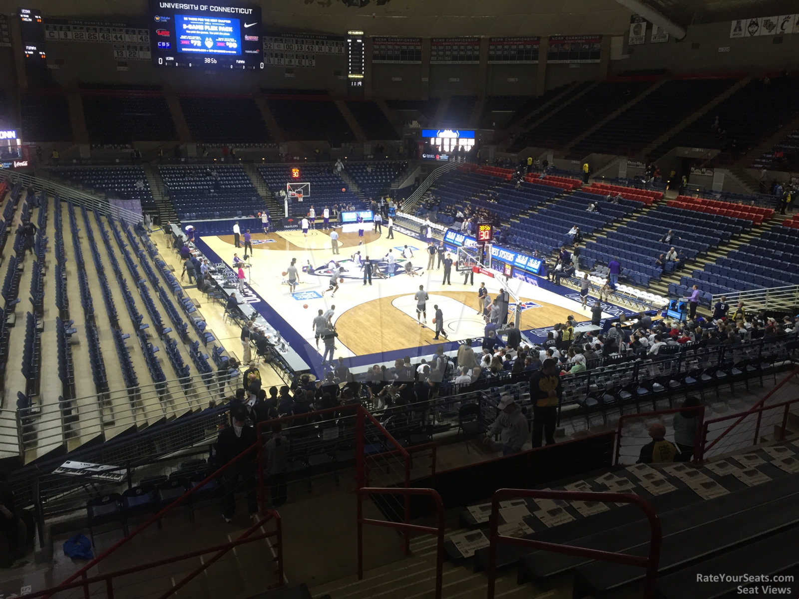 section 205, row n seat view  - gampel pavilion