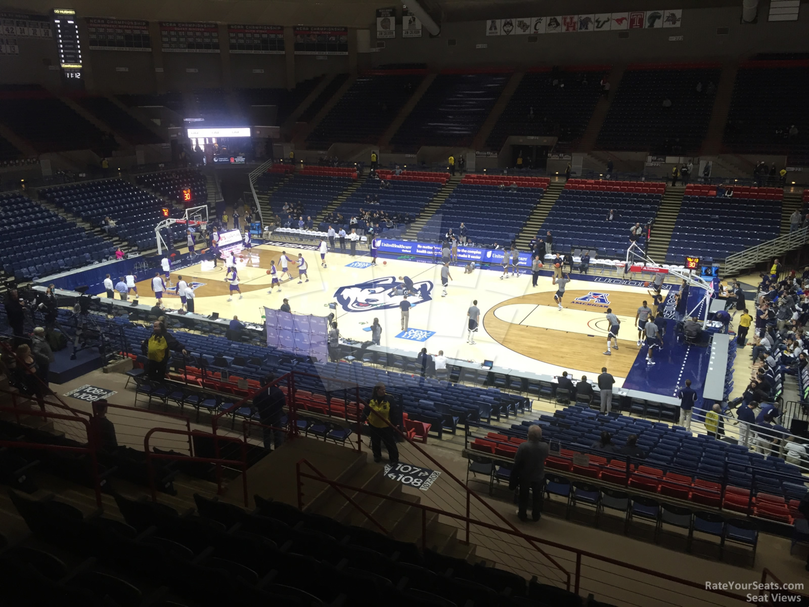 section 207, row 9 seat view  - gampel pavilion