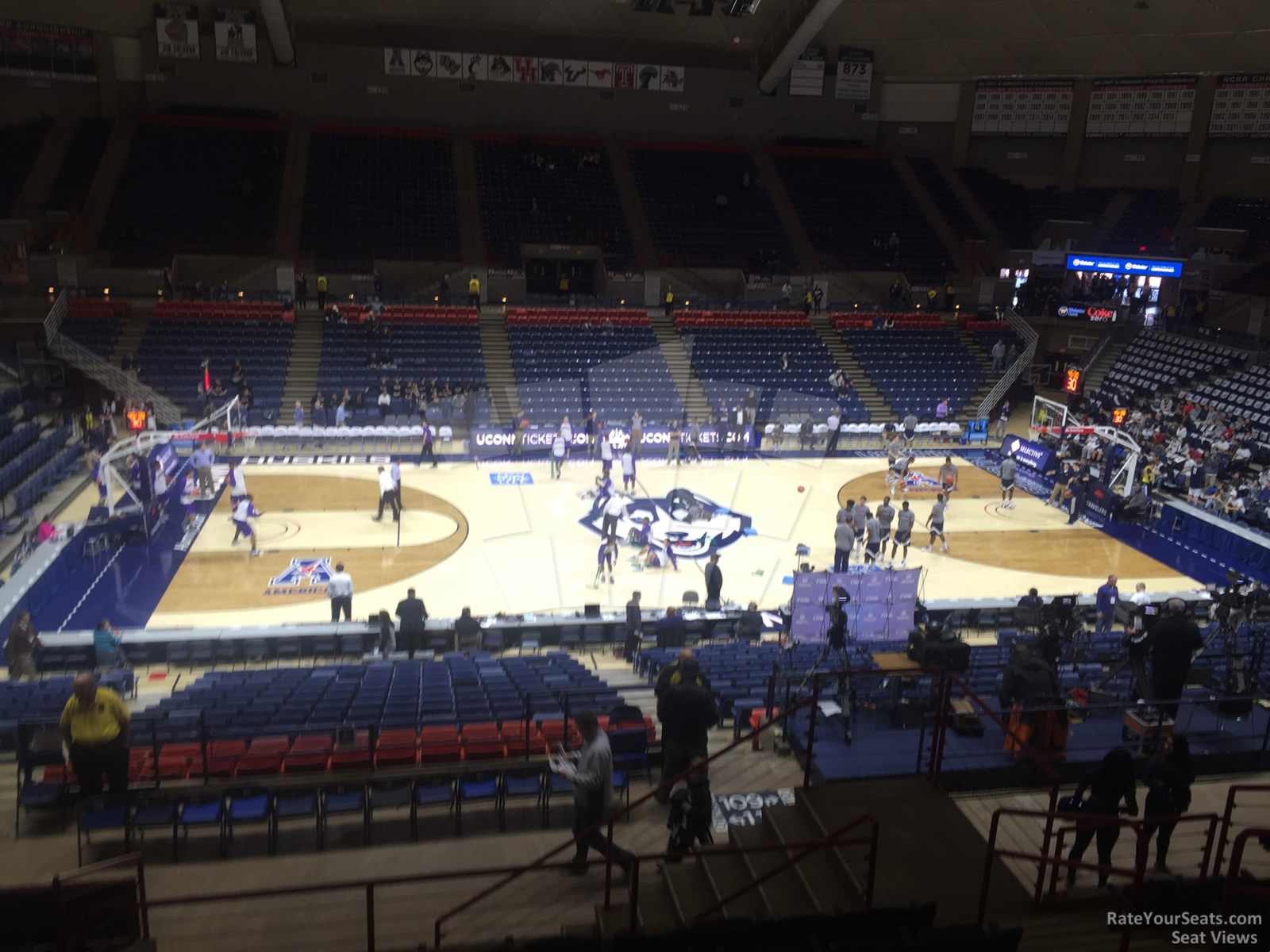 section 210, row 9 seat view  - gampel pavilion