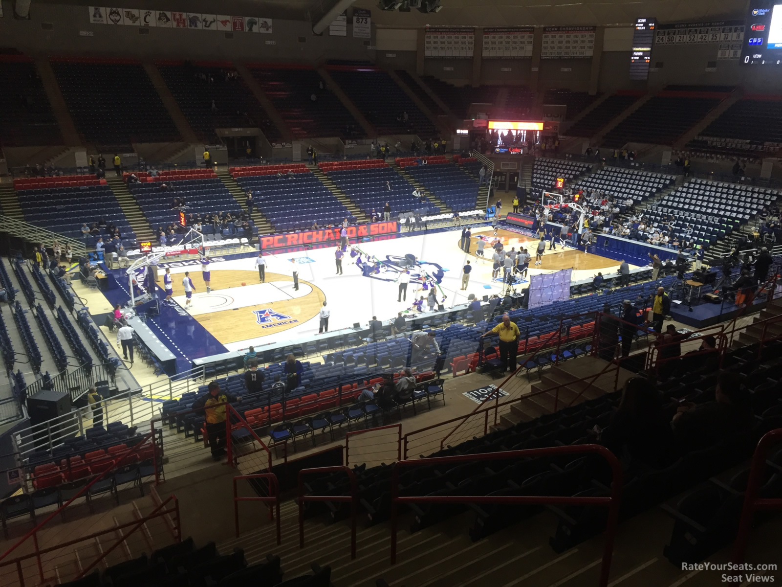 section 212, row 9 seat view  - gampel pavilion