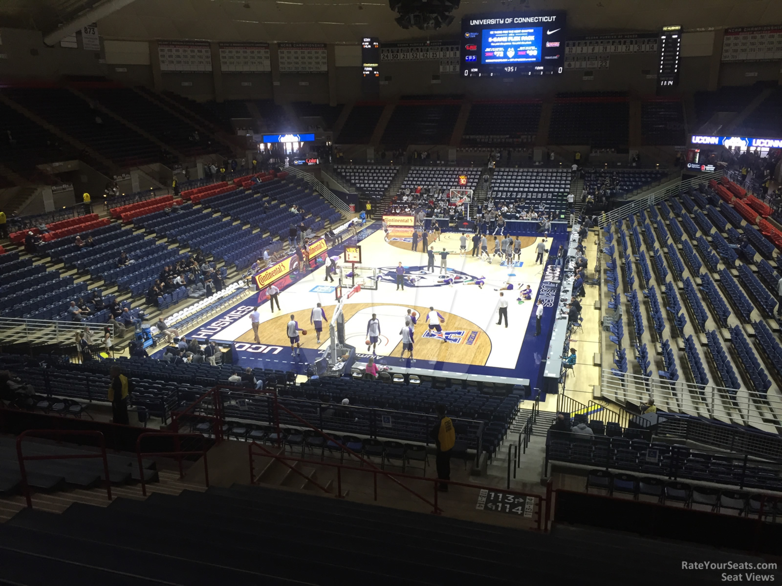 section 214, row n seat view  - gampel pavilion
