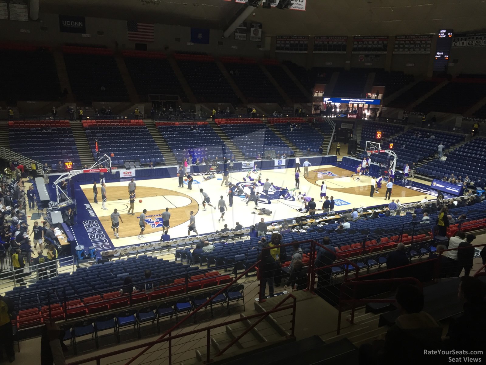 section 223, row n seat view  - gampel pavilion