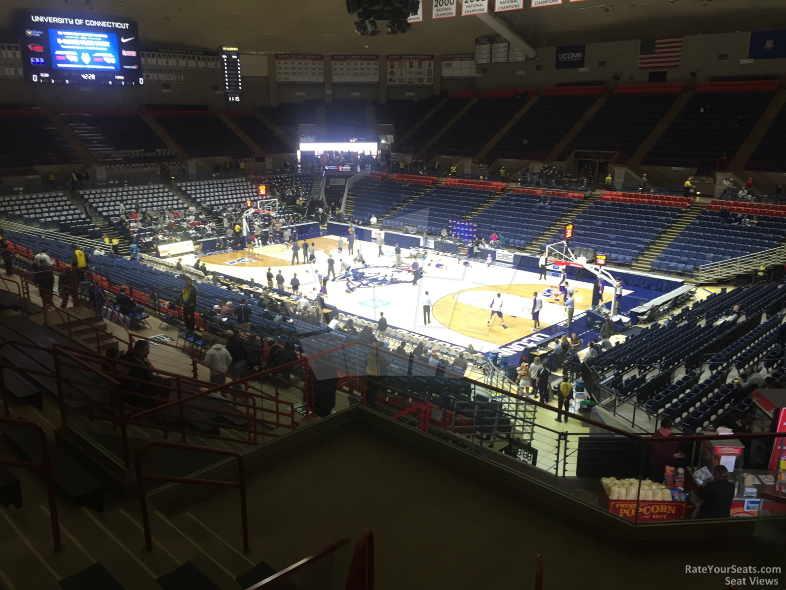 section 9, row n seat view  - gampel pavilion