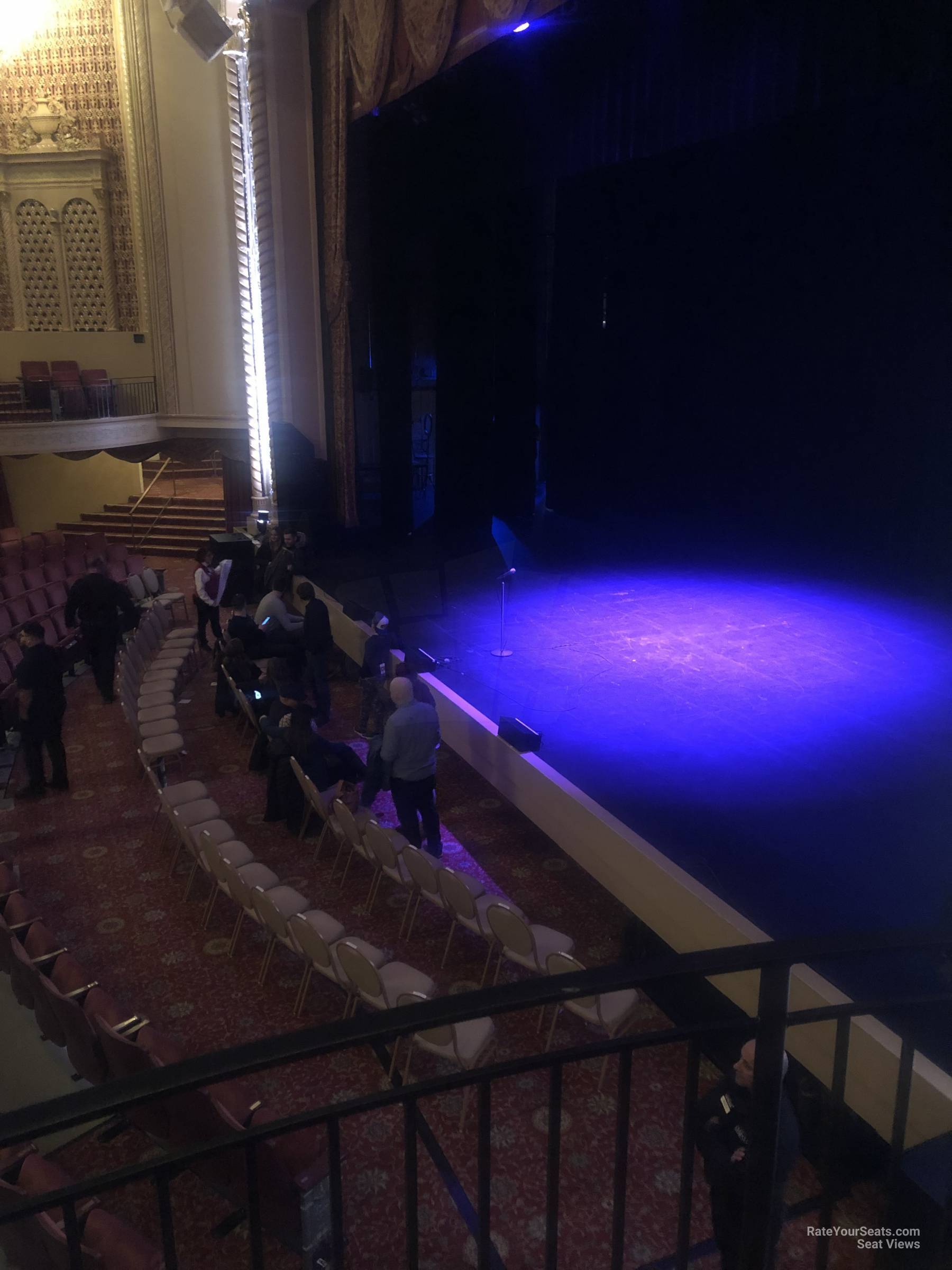 Seat View for Genesee Theatre Box Right, Row AA