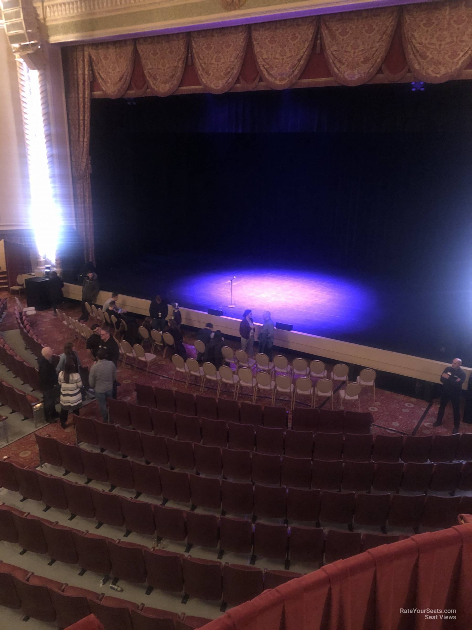 loge right, row d seat view  - genesee theatre