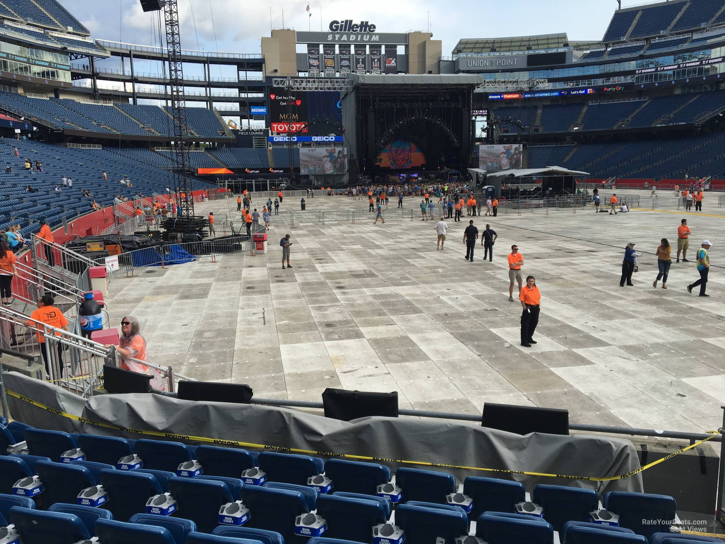 Gillette Stadium Section 101 Concert Seating - Rateyourseats.com