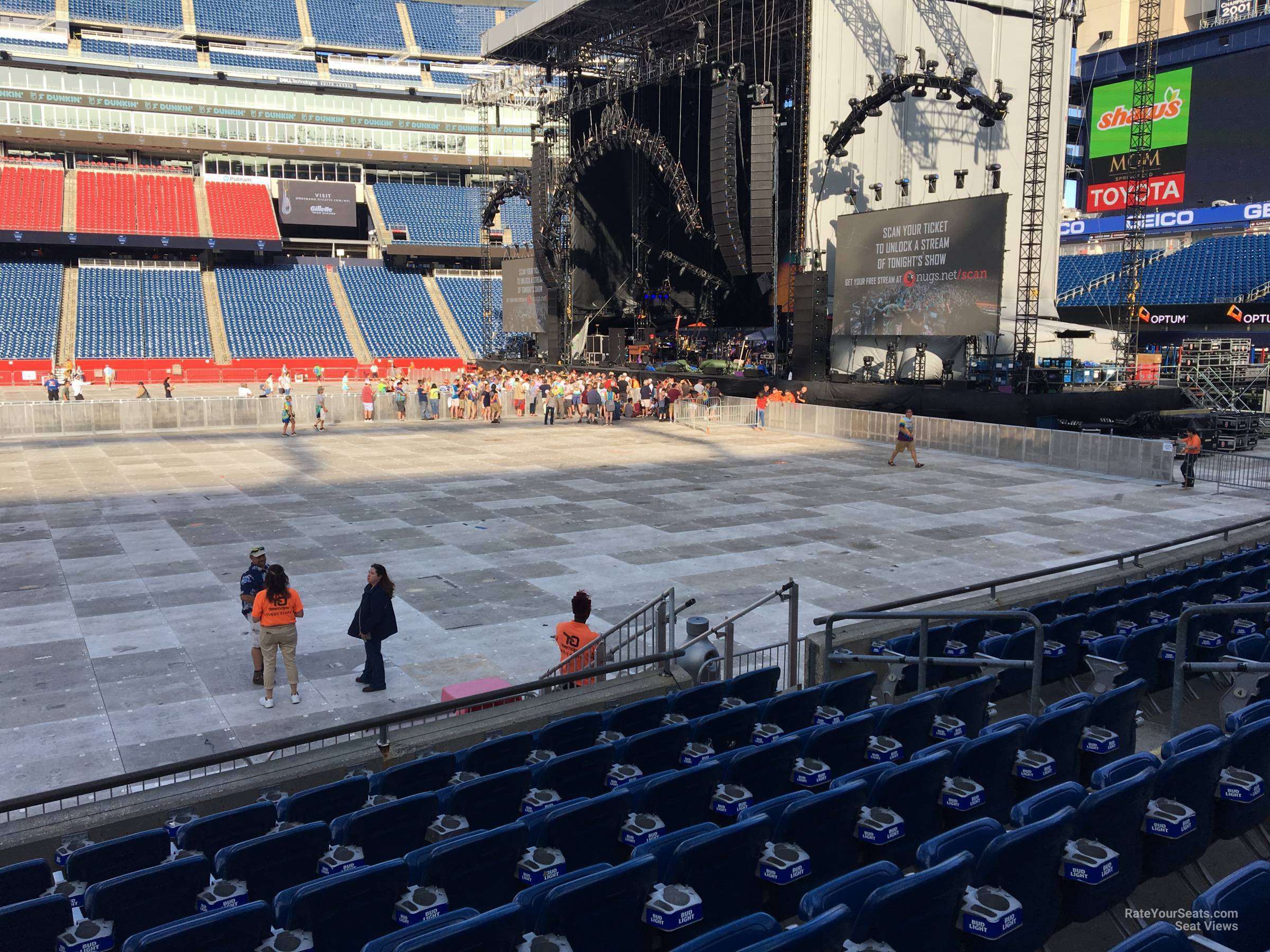 Gillette Stadium Section 130 Concert Seating