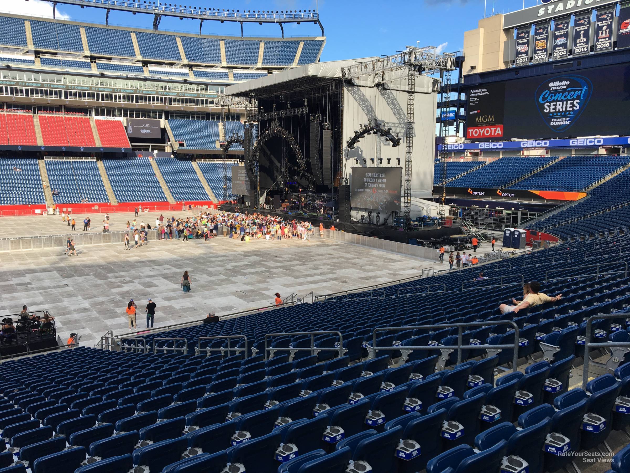 Gillette Stadium Section 131 Concert Seating