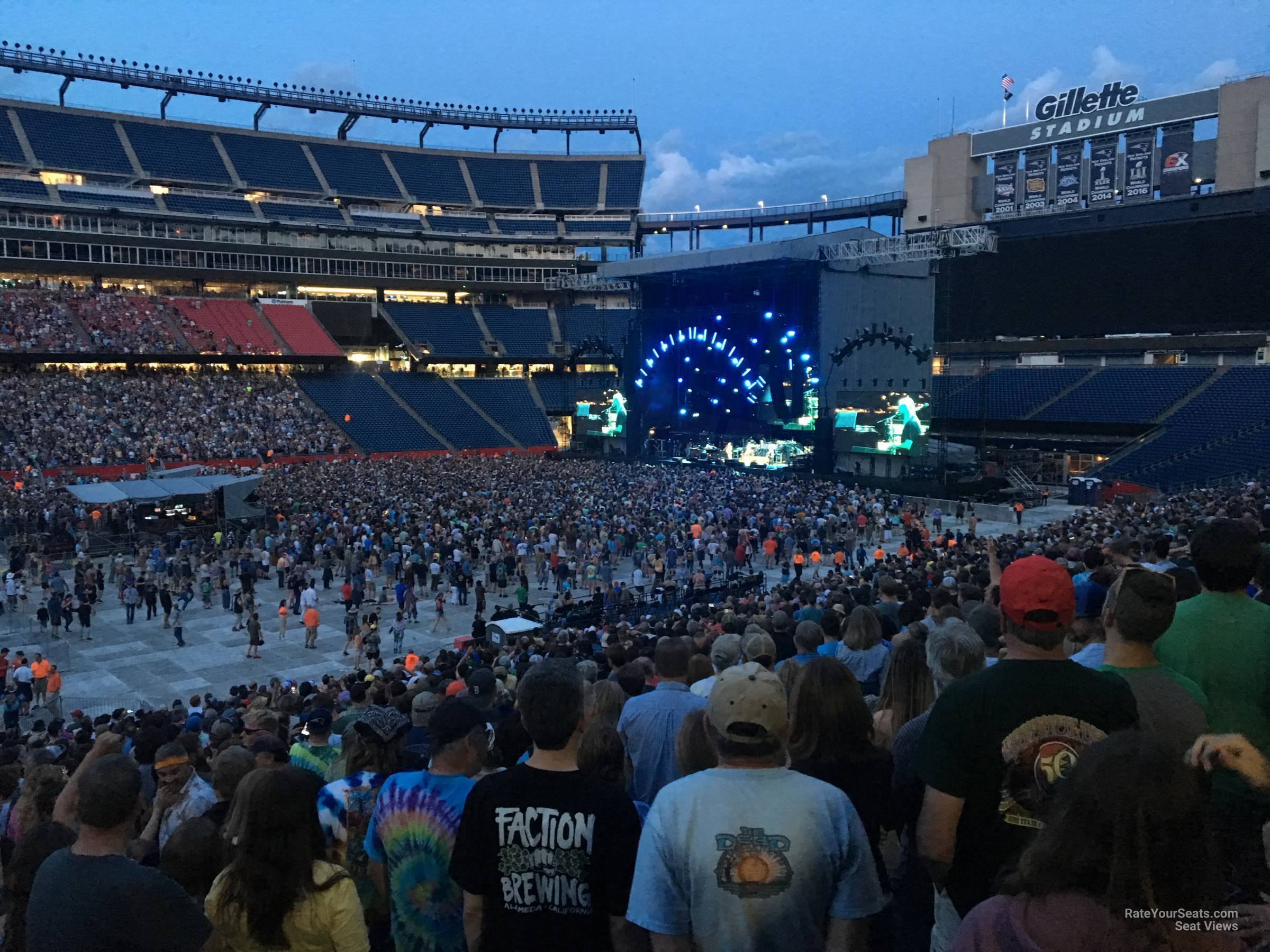 Section 133 at Gillette Stadium