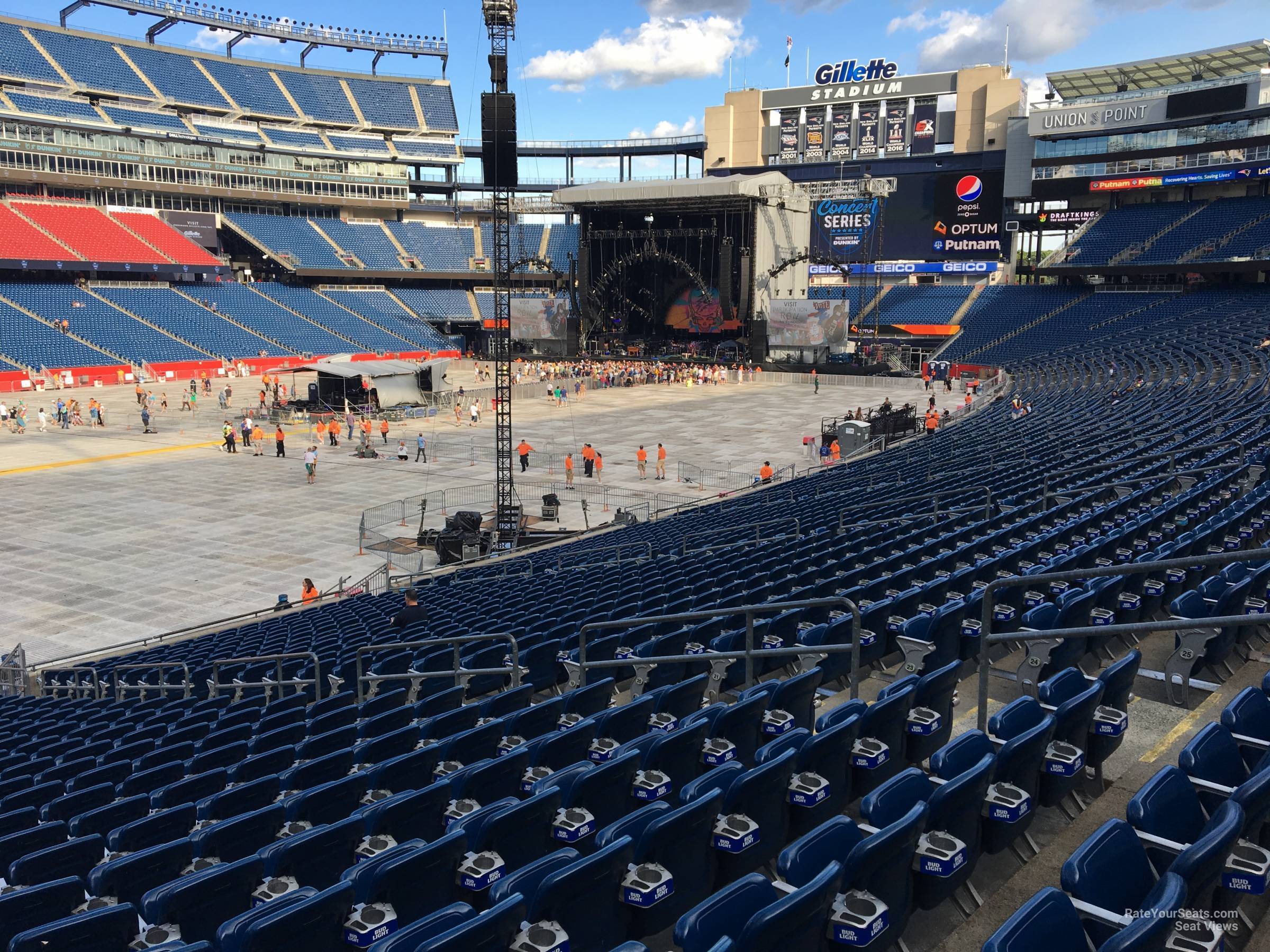 Gillette Stadium Section 137 Concert Seating - RateYourSeats.com