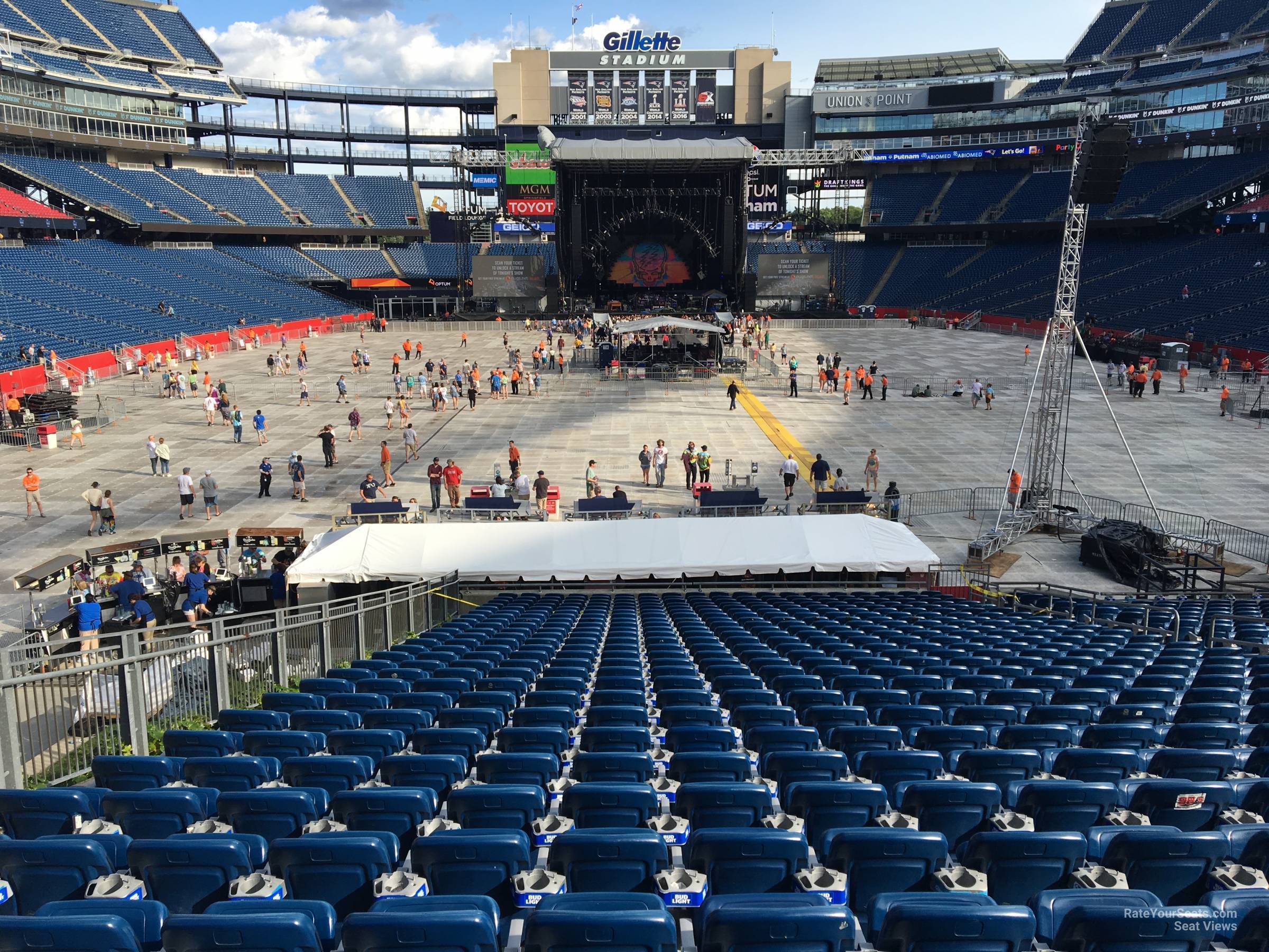 Gillette Stadium Section 143 Concert Seating