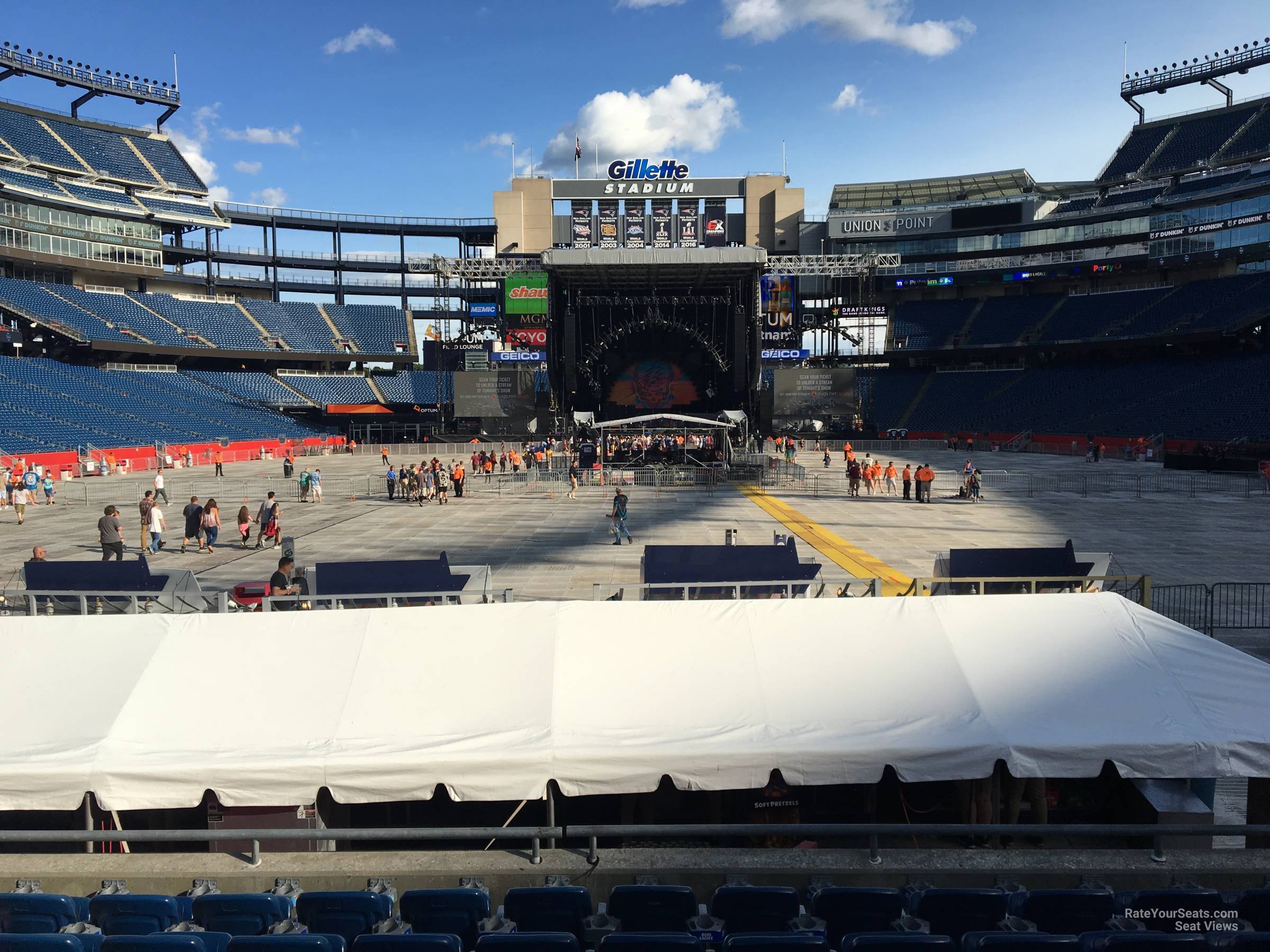 Gillette Stadium Section 143 Concert Seating