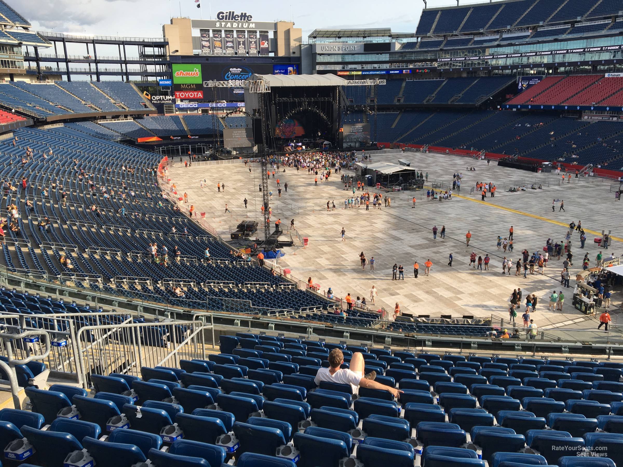 Section 202 at Gillette Stadium