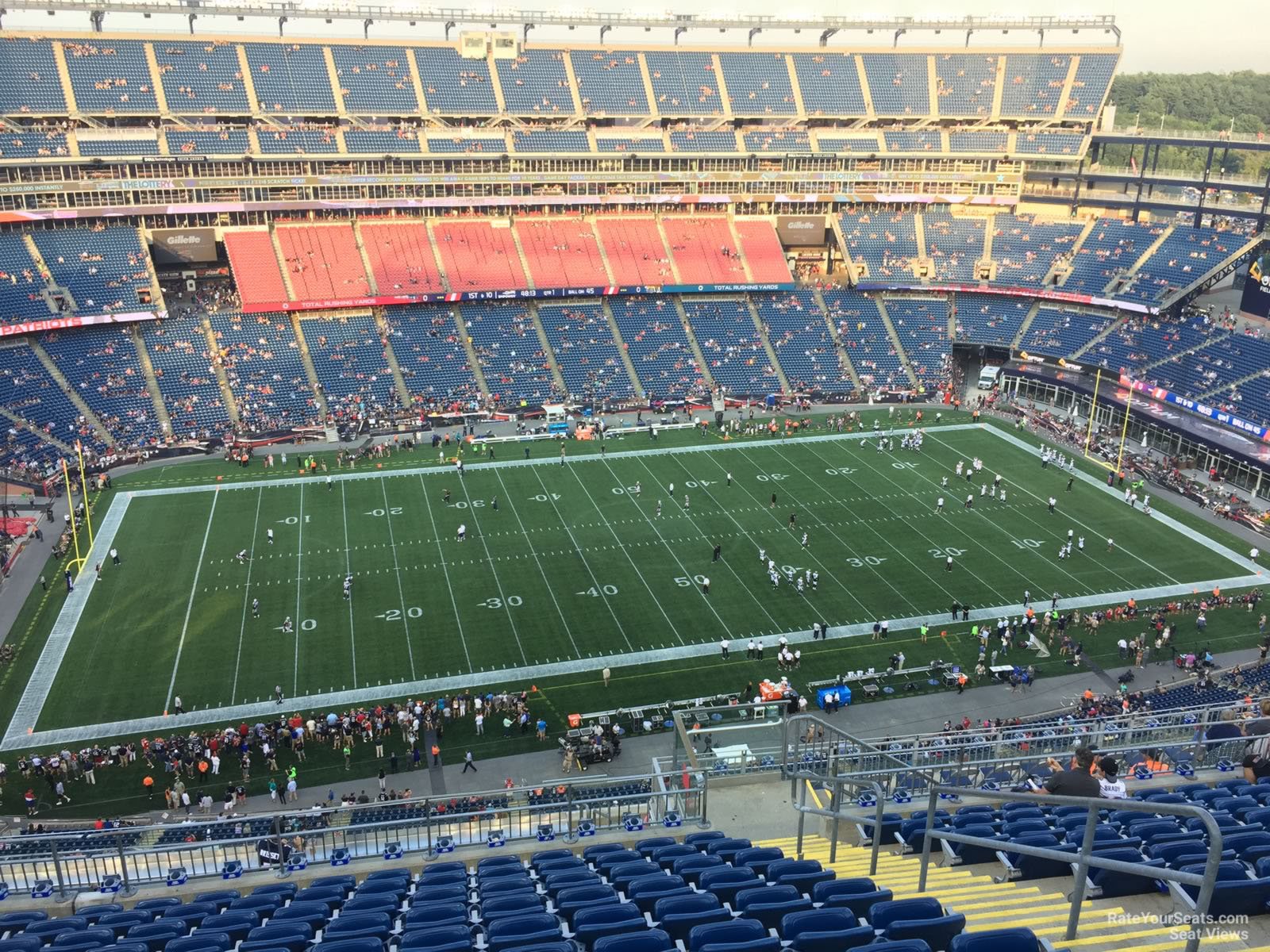 Patriots Gillette Seating Chart