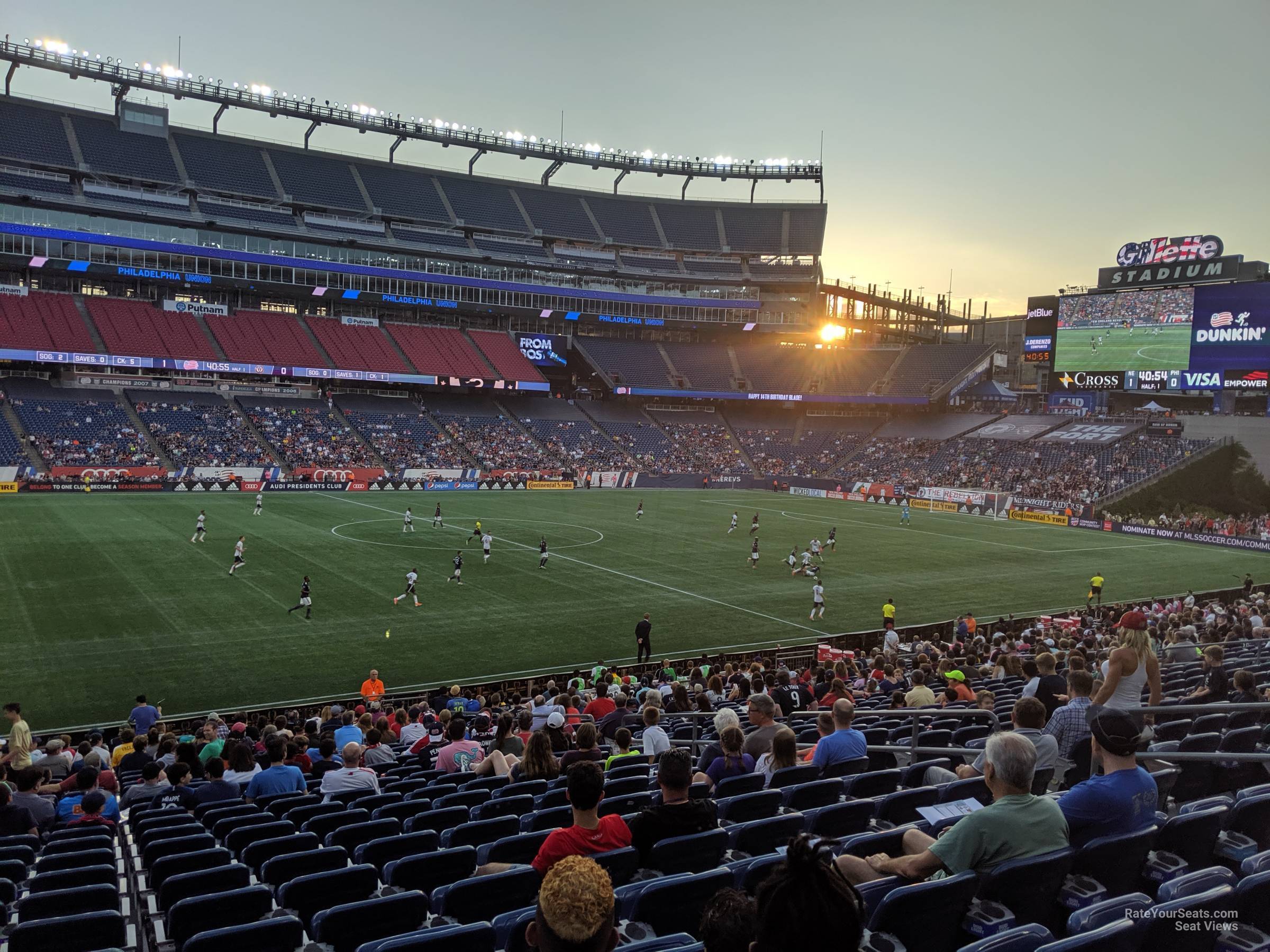 Section 112 at Gillette Stadium - New England Revolution ...