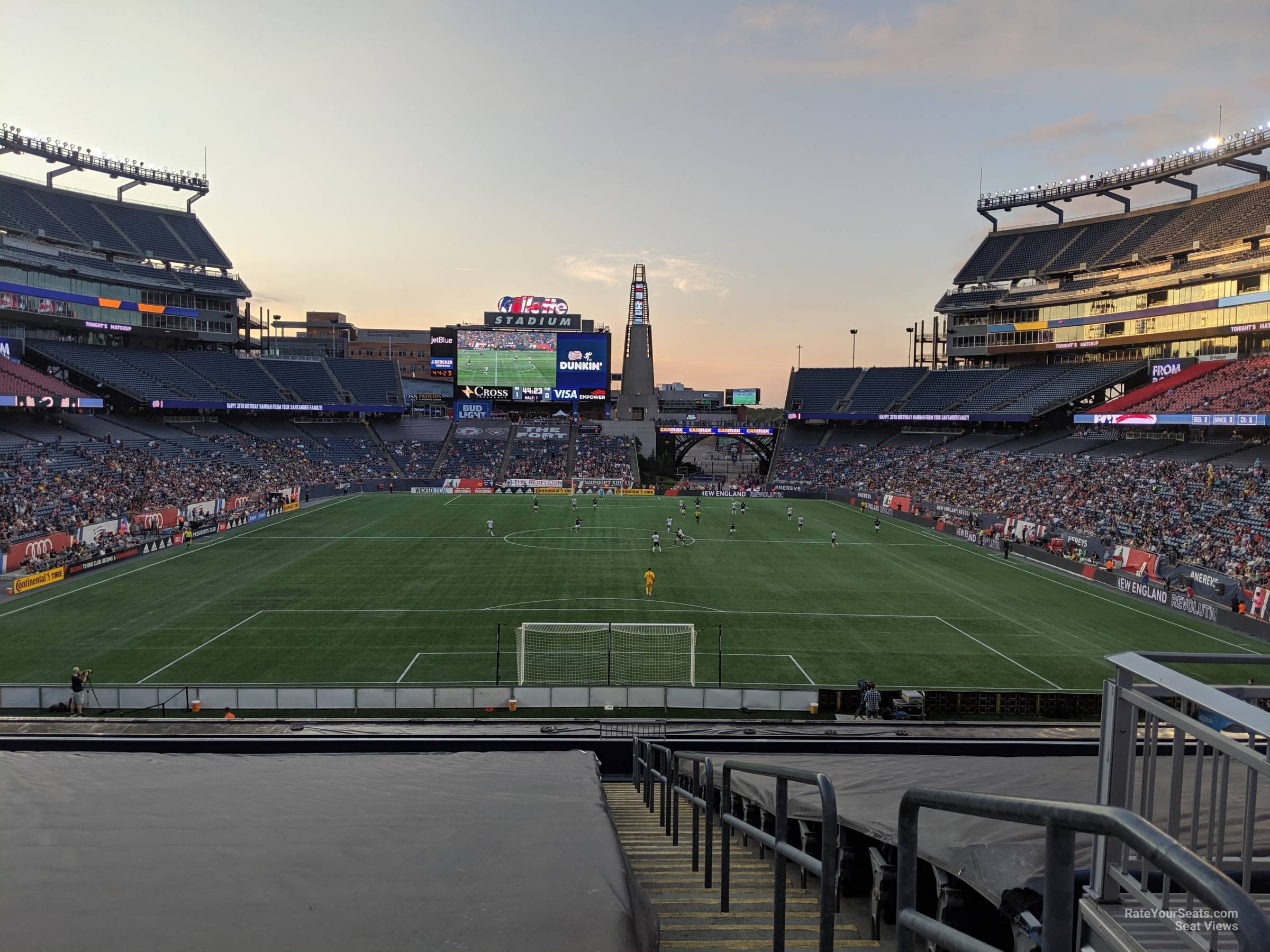 section 120 seat view  for soccer - gillette stadium