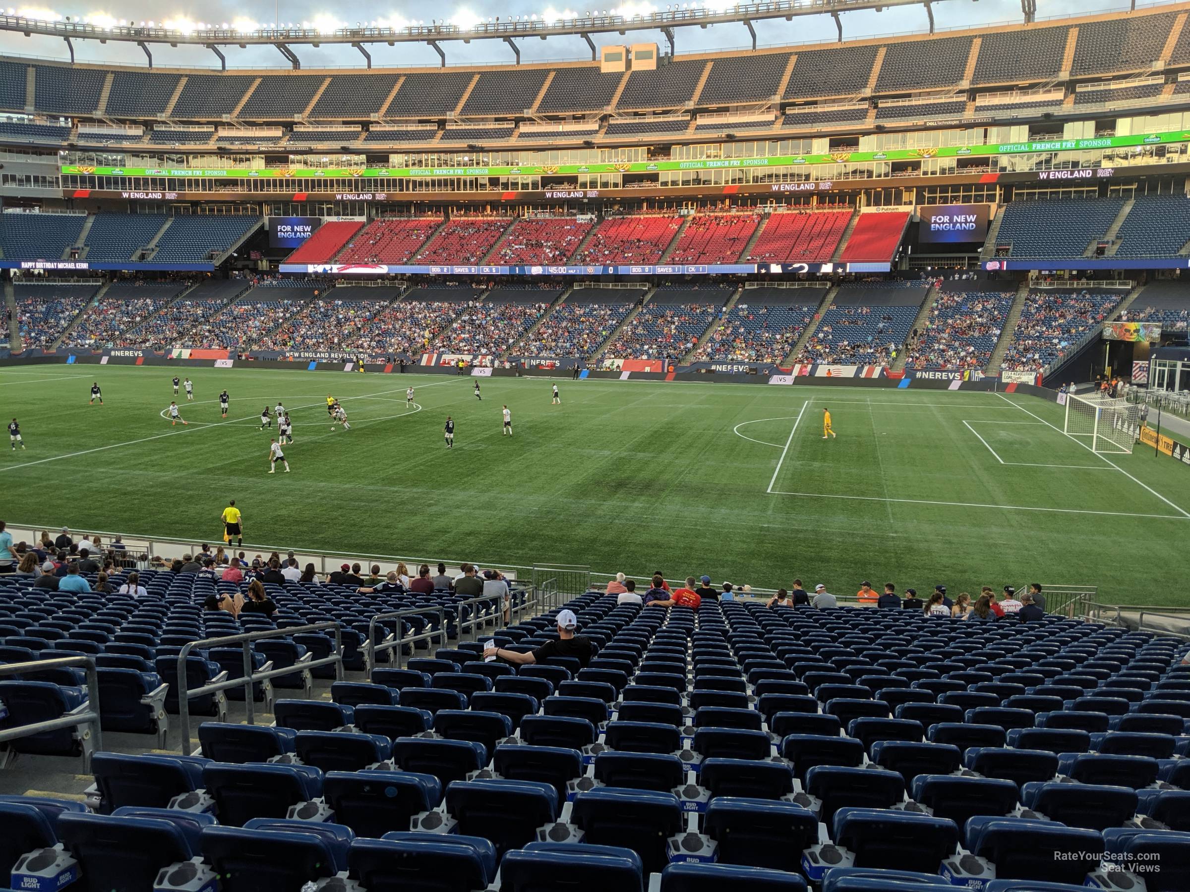 Section 128 at Gillette Stadium - New England Revolution ...