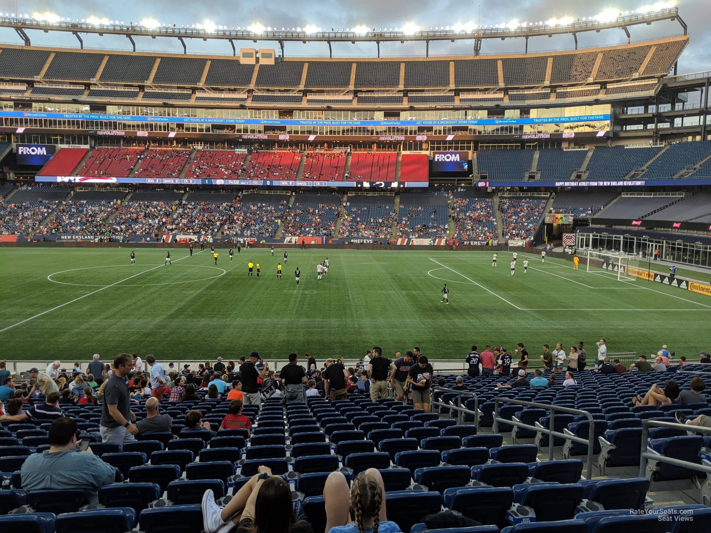 Gillette Stadium Section 130 - New England Revolution - RateYourSeats.com