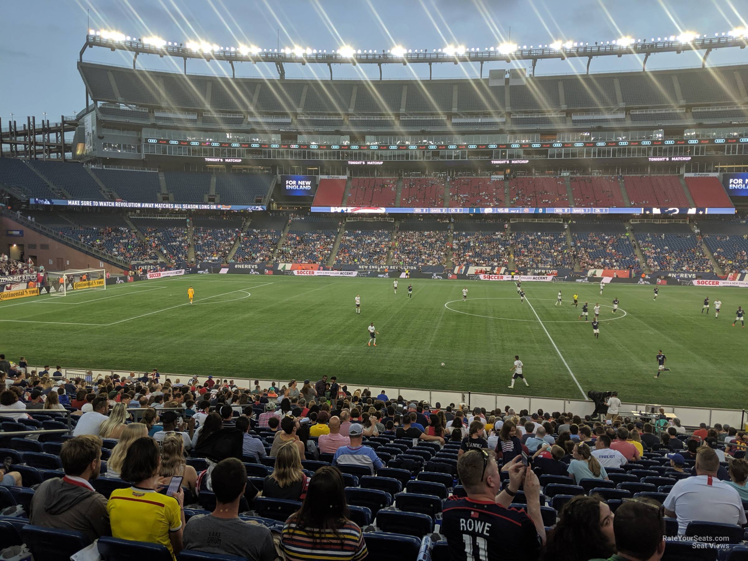 Section 132 At Gillette Stadium New England Revolution 