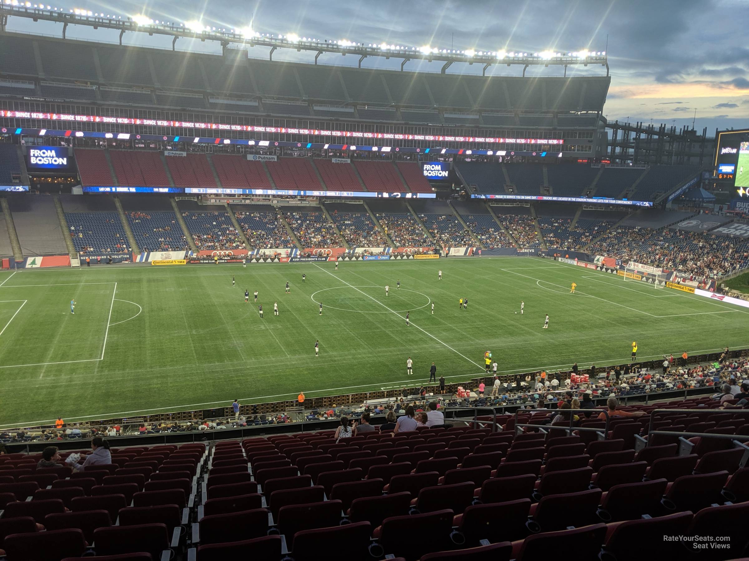 section cl12 seat view  for soccer - gillette stadium