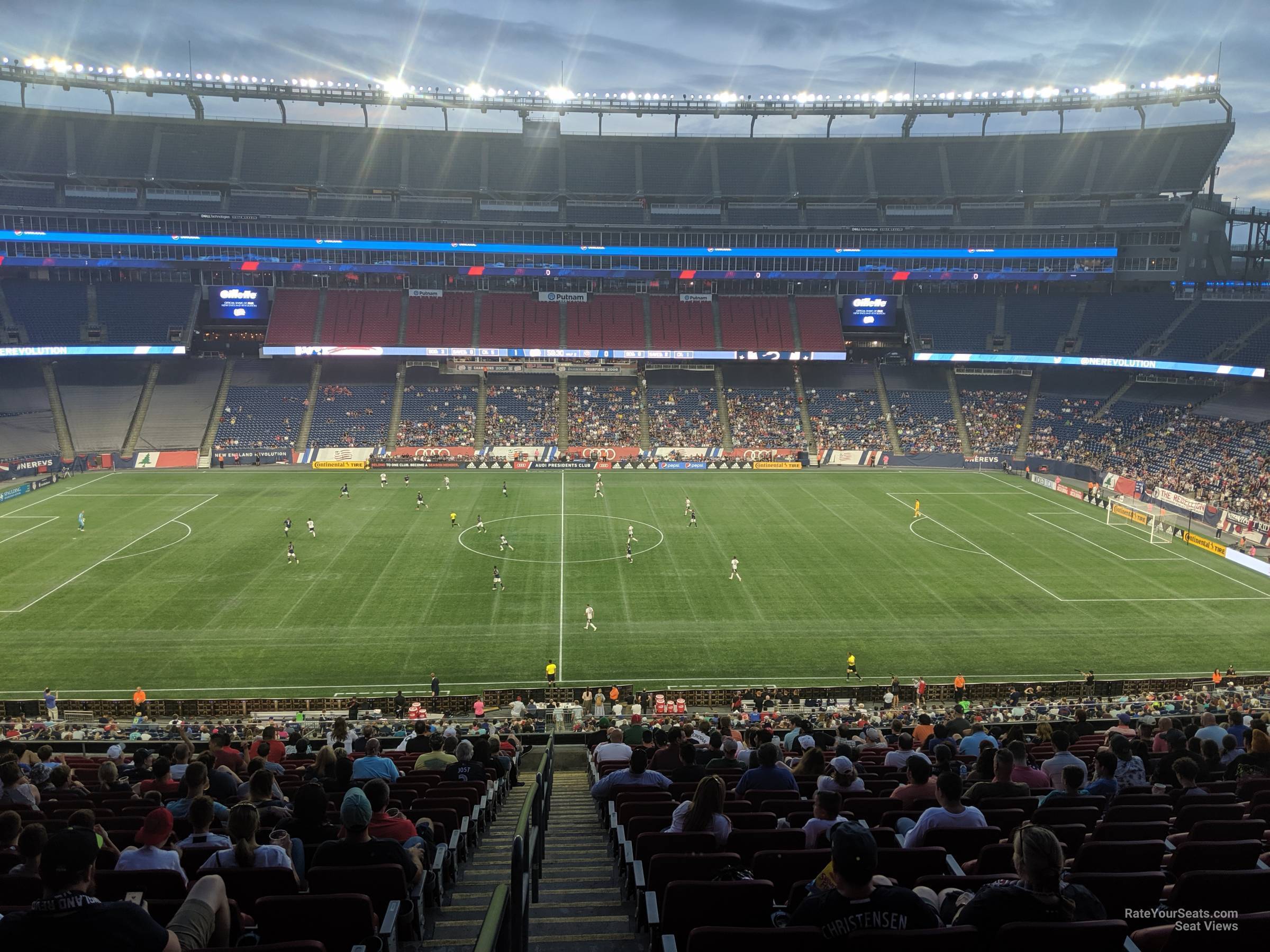 section cl9 seat view  for soccer - gillette stadium