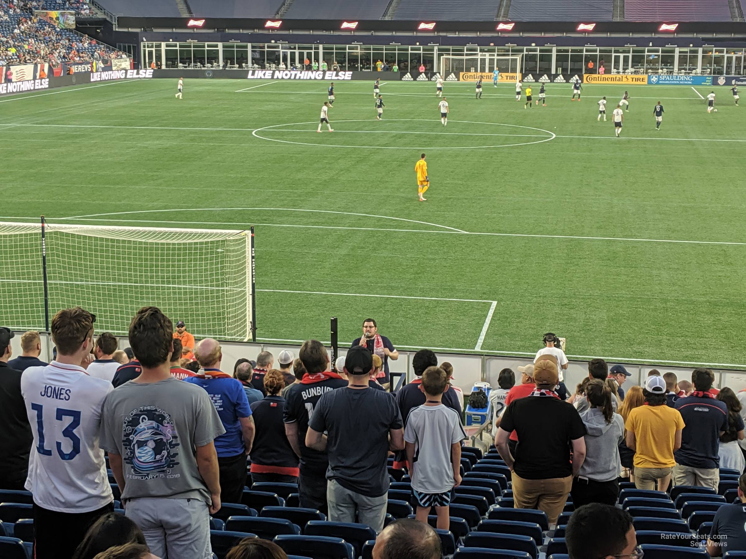 New England Revolution fans cheer on their team from “The Fort” 