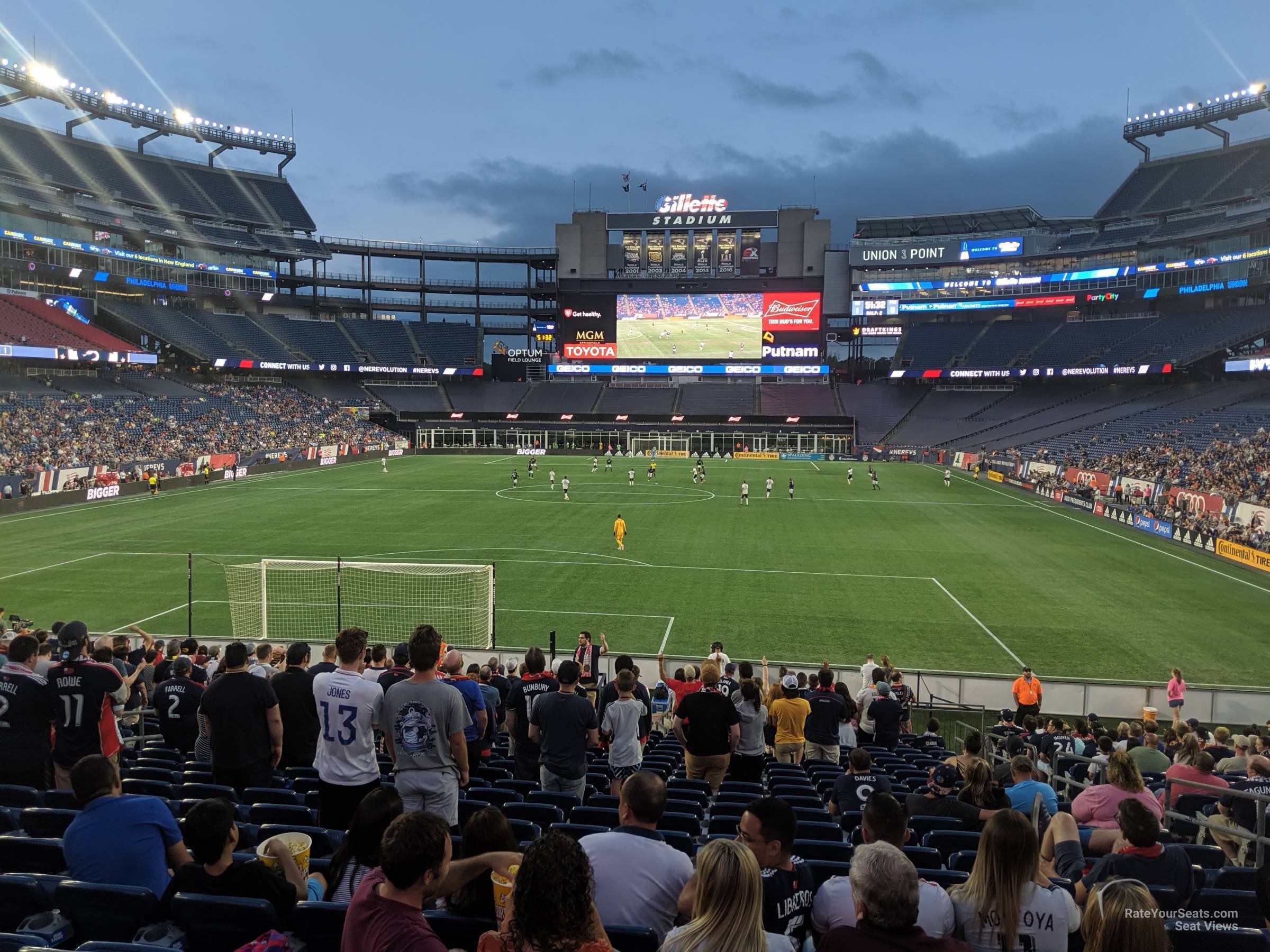 The Fort Supporters Section at Gillette Stadium 