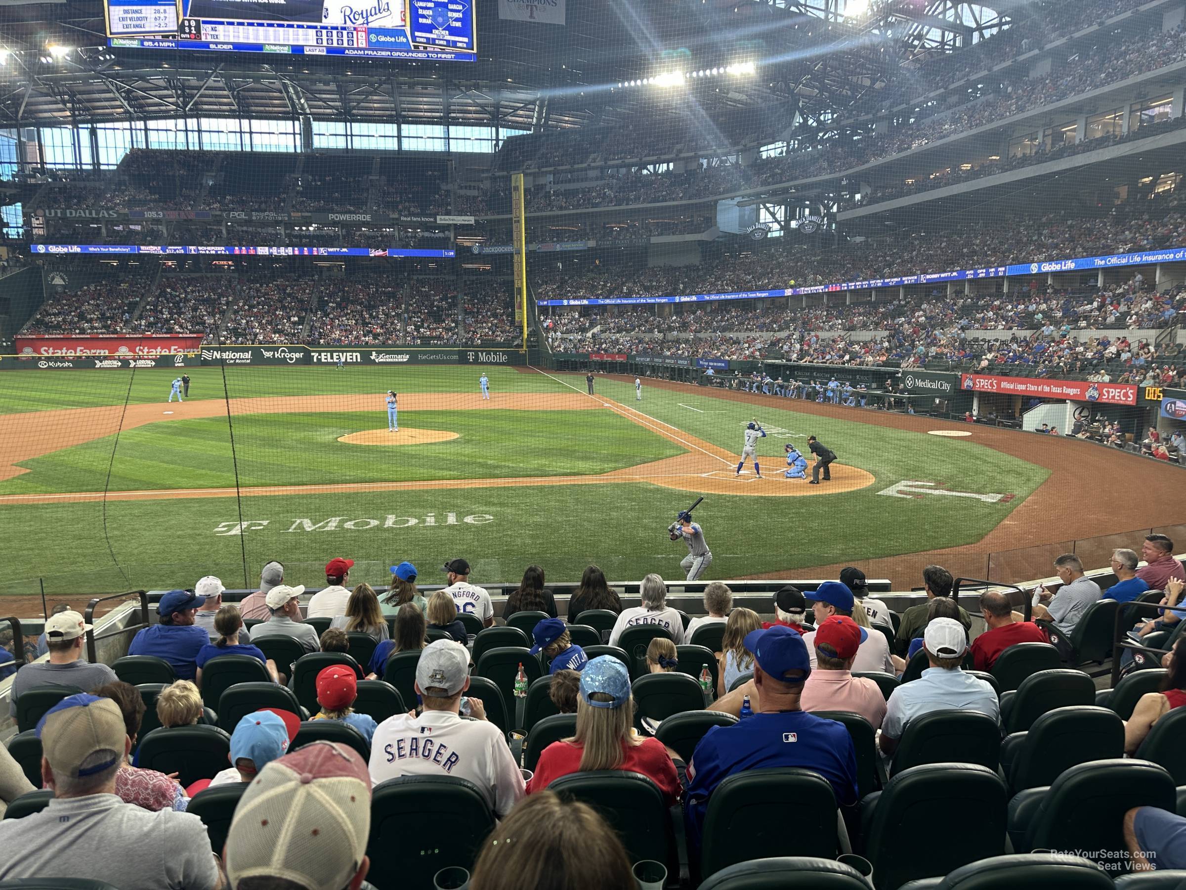 section 10, row 8 seat view  - globe life field