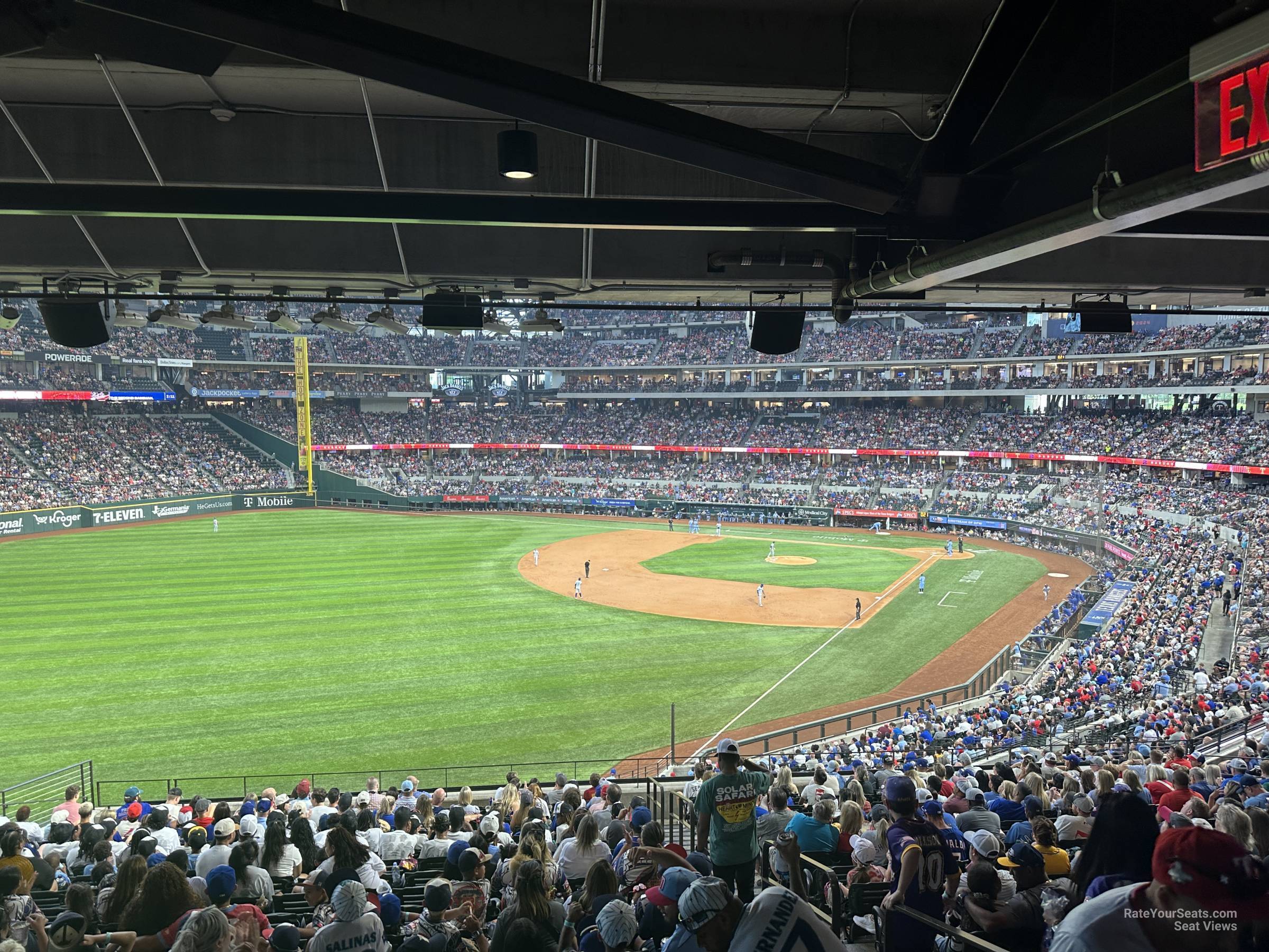 section 101, row 20 seat view  - globe life field