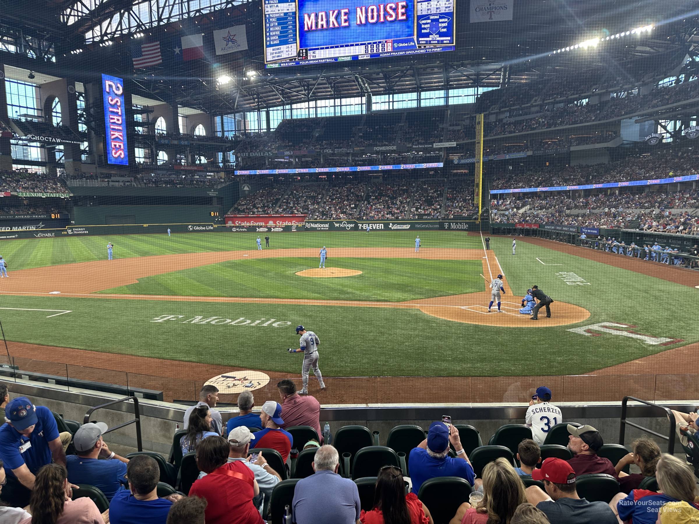 section 11, row 7 seat view  for baseball - globe life field