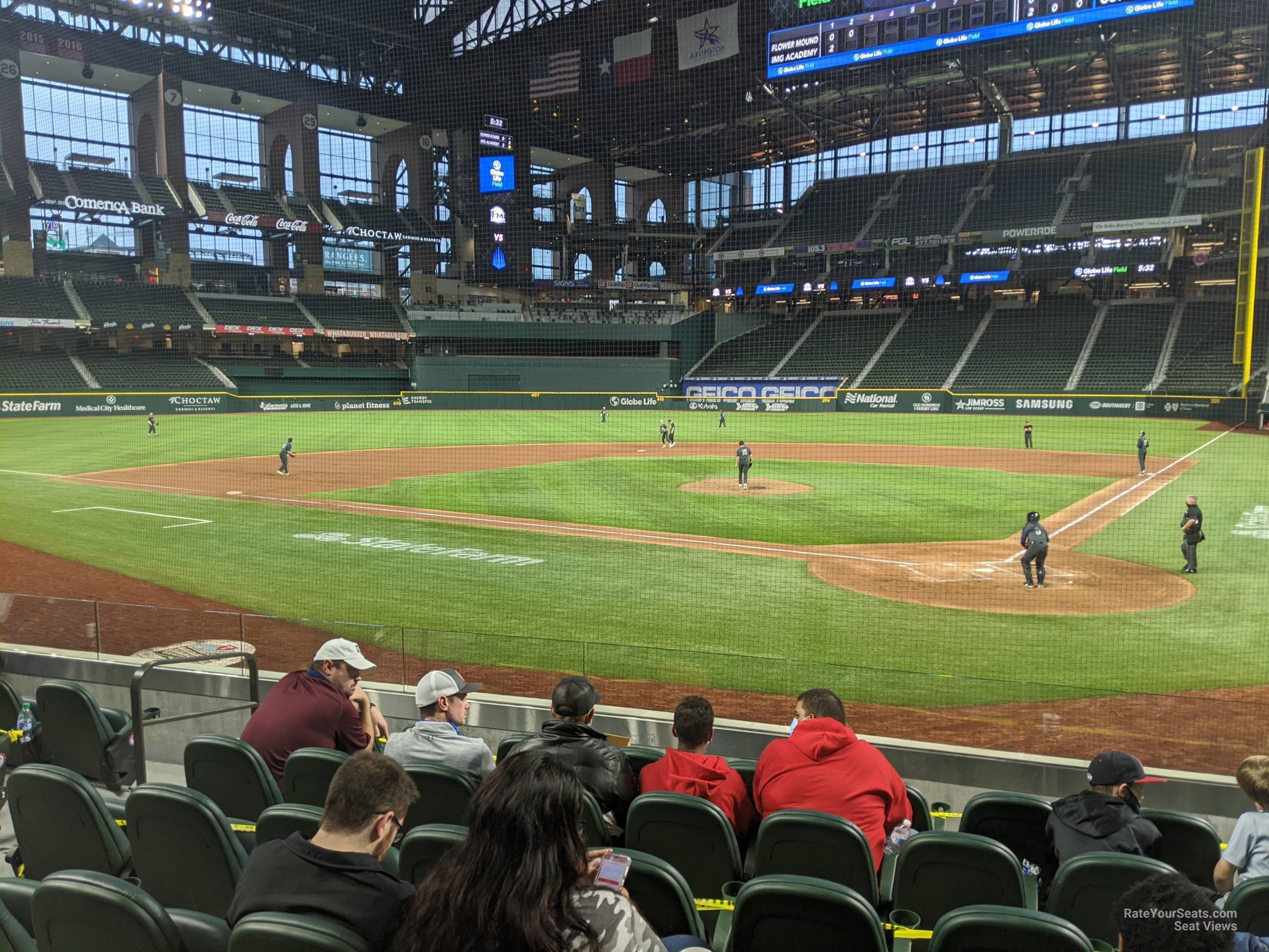 section 12, row 5 seat view  - globe life field