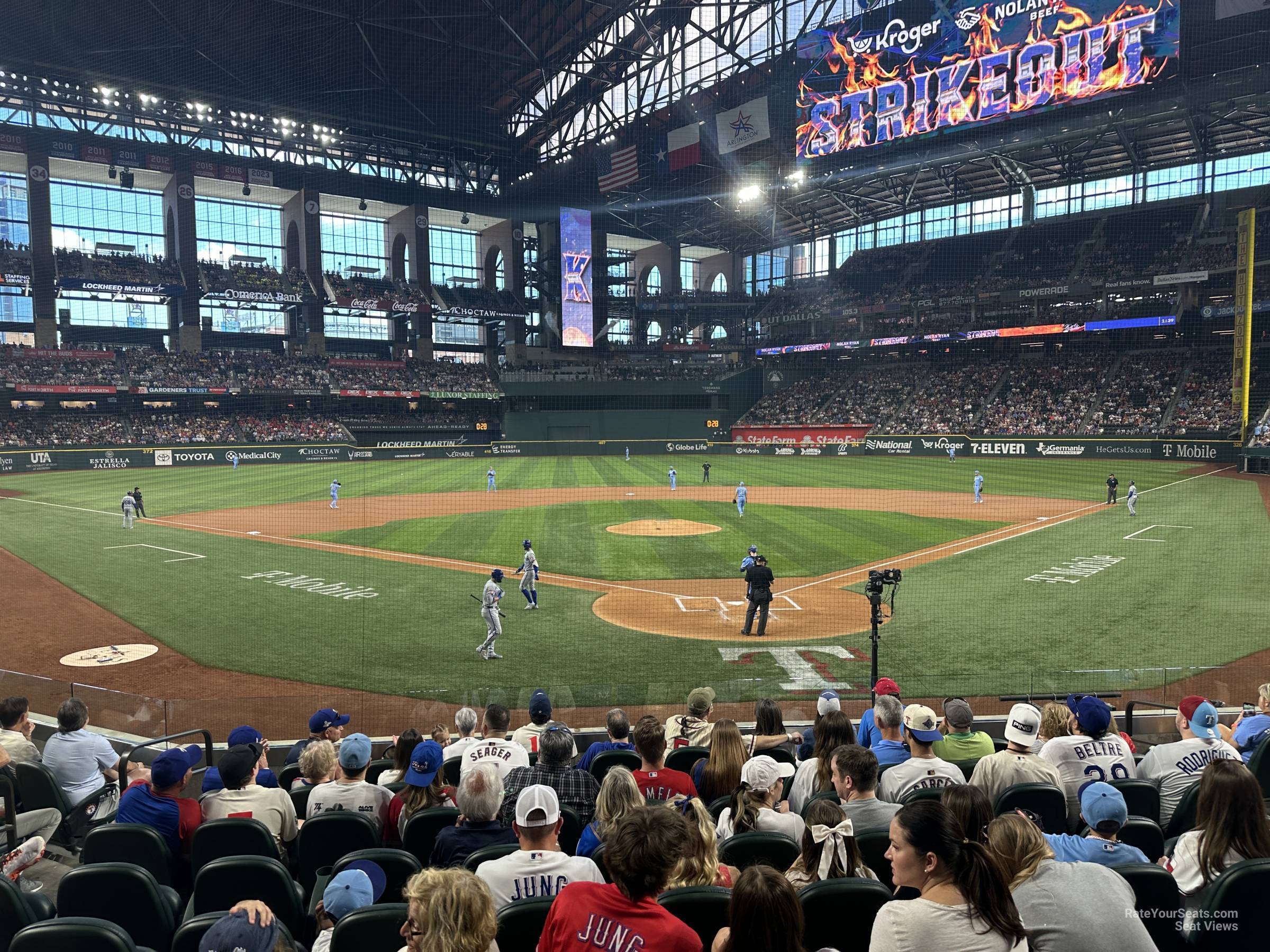 section 13, row 7 seat view  for baseball - globe life field