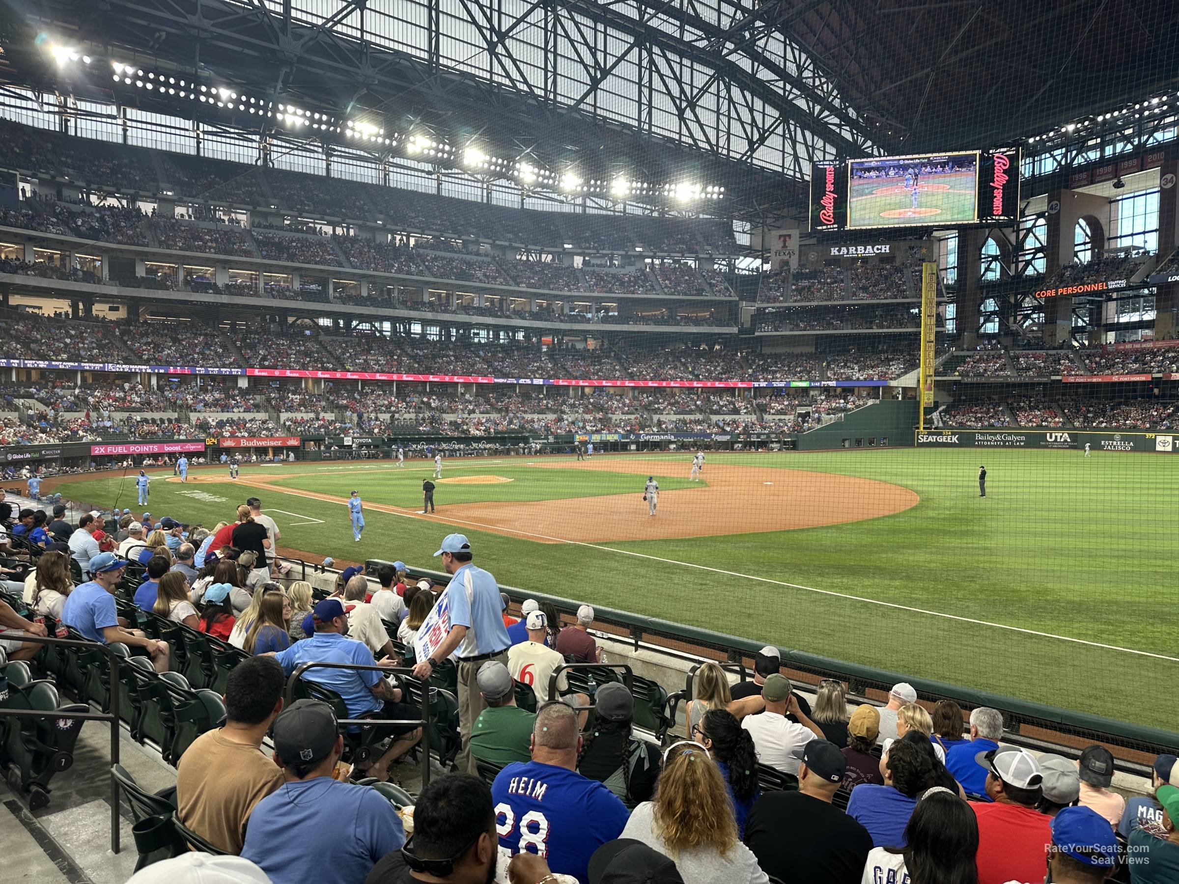 section 23, row 7 seat view  for baseball - globe life field