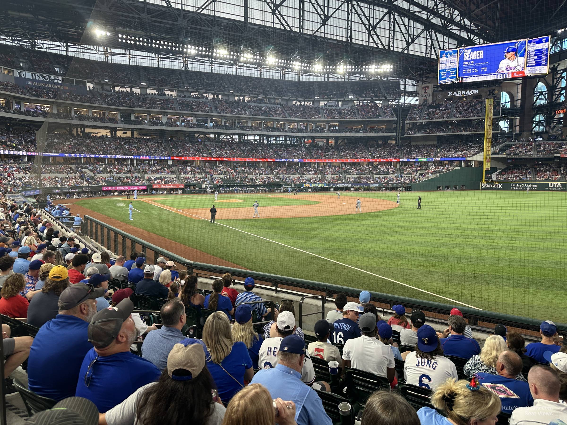 section 25, row 7 seat view  for baseball - globe life field