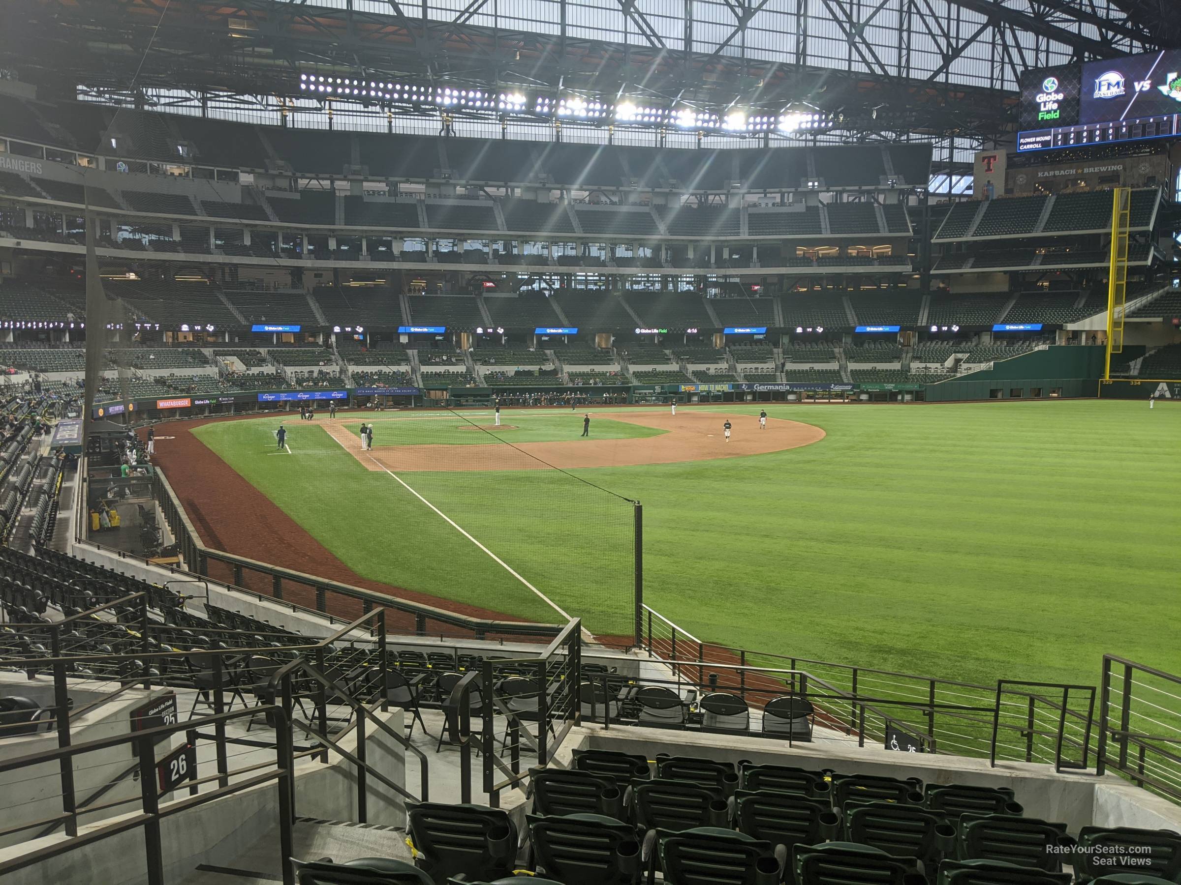 section 26, row 16 seat view  - globe life field