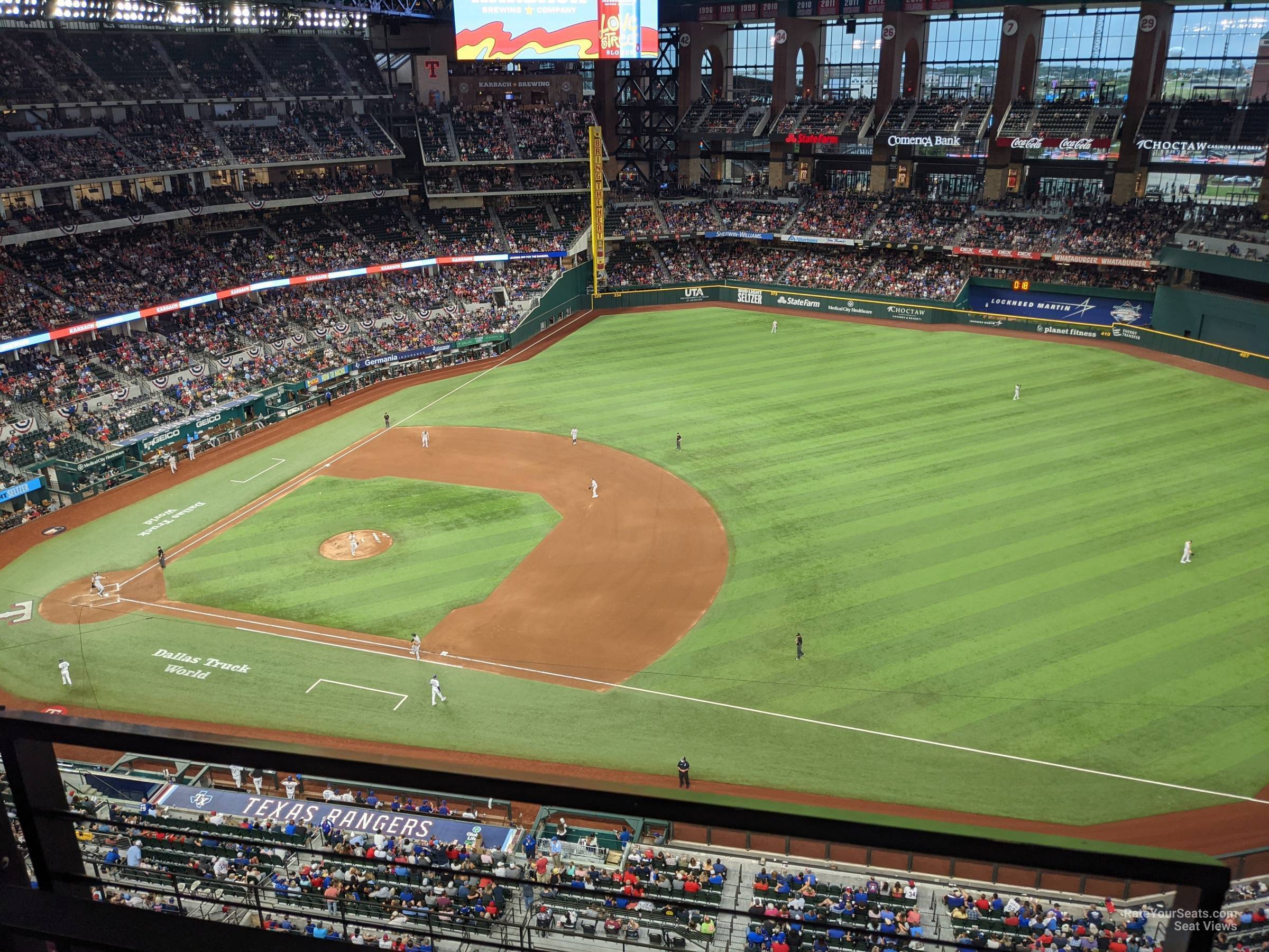 section 319, row 6 seat view  - globe life field