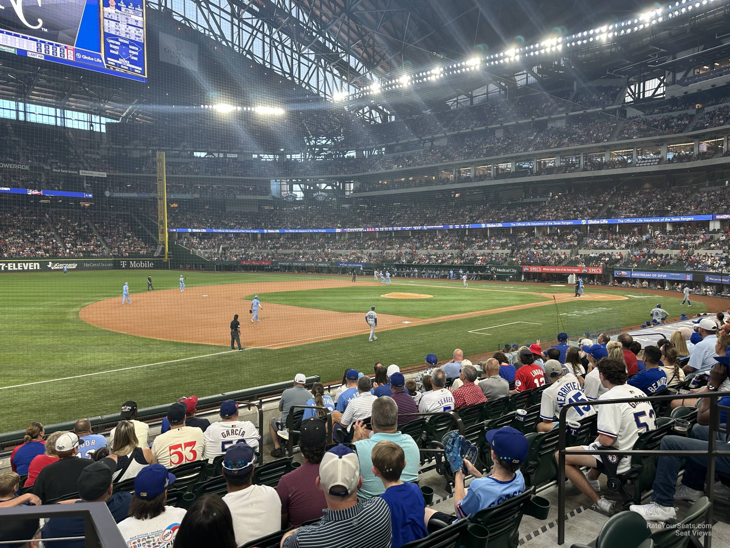 section 5, row 7 seat view  for baseball - globe life field