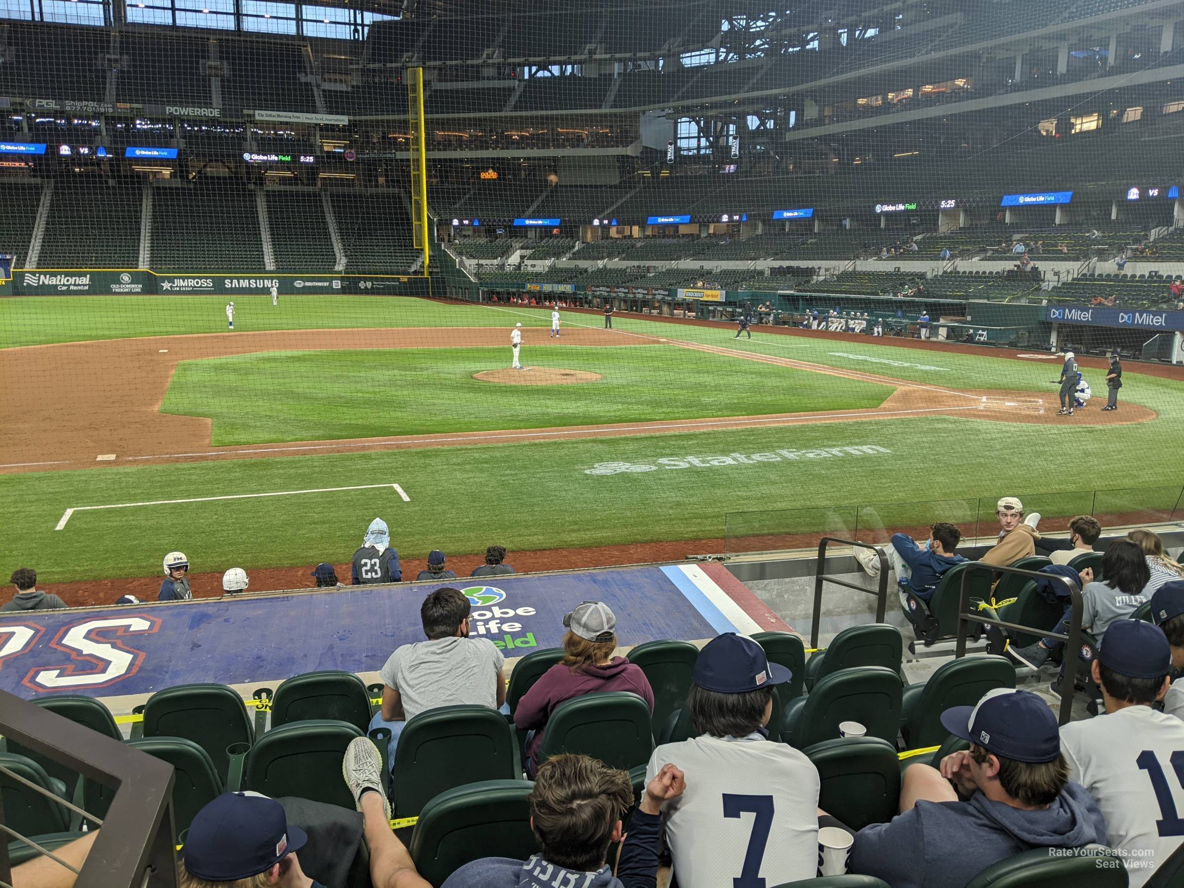 section 8, row 8 seat view  - globe life field
