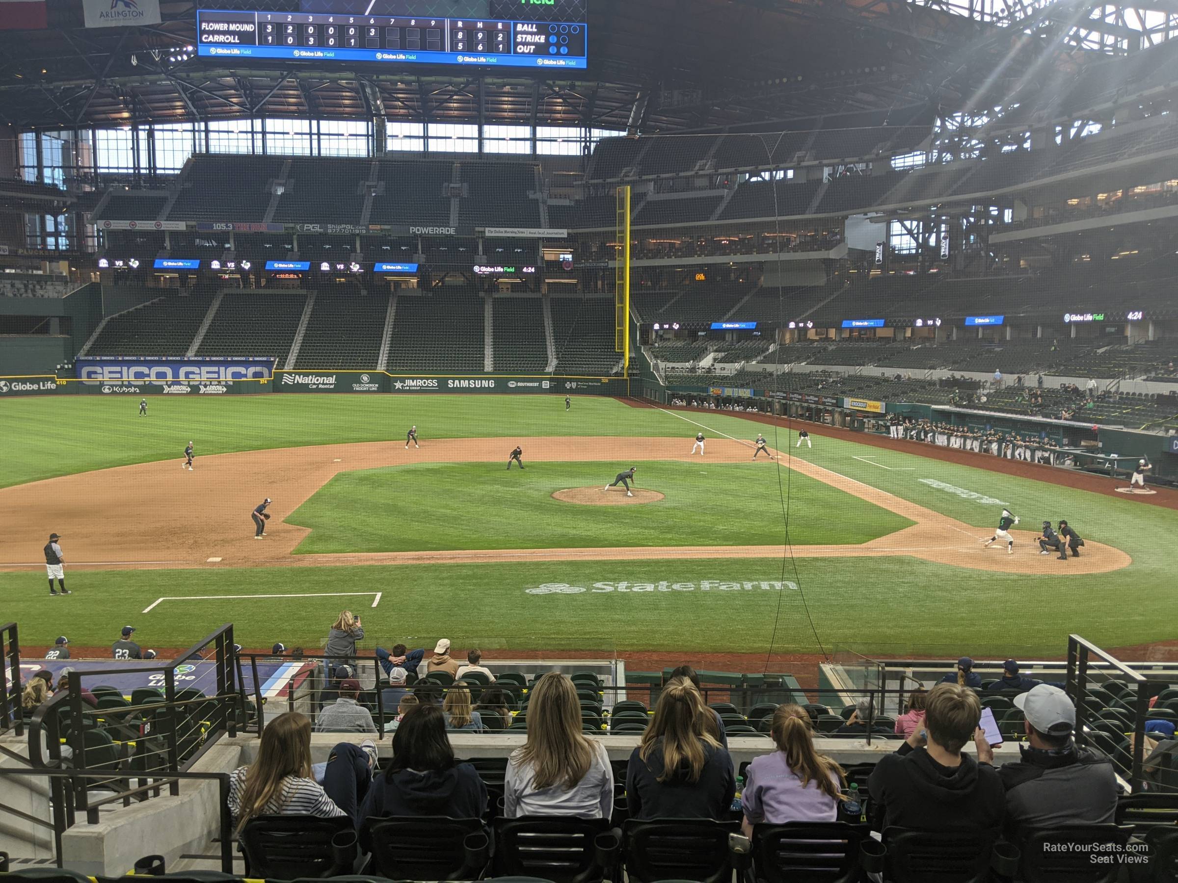 section 9, row 16 seat view  - globe life field