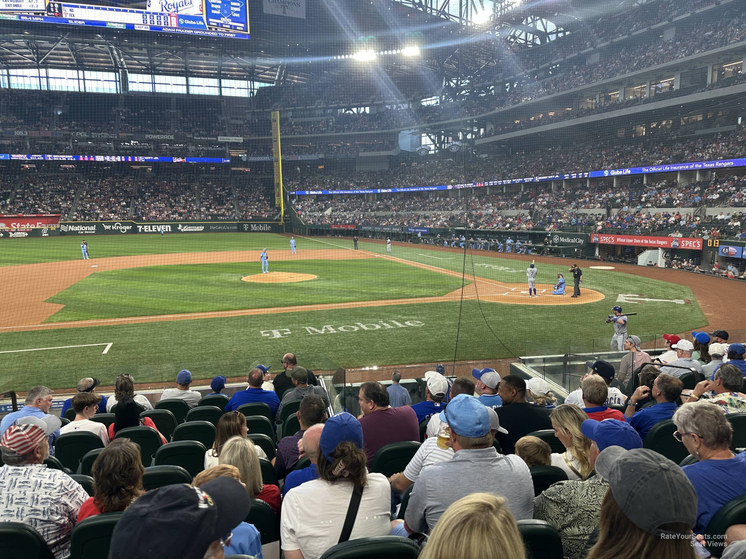 section 9, row 8 seat view  - globe life field