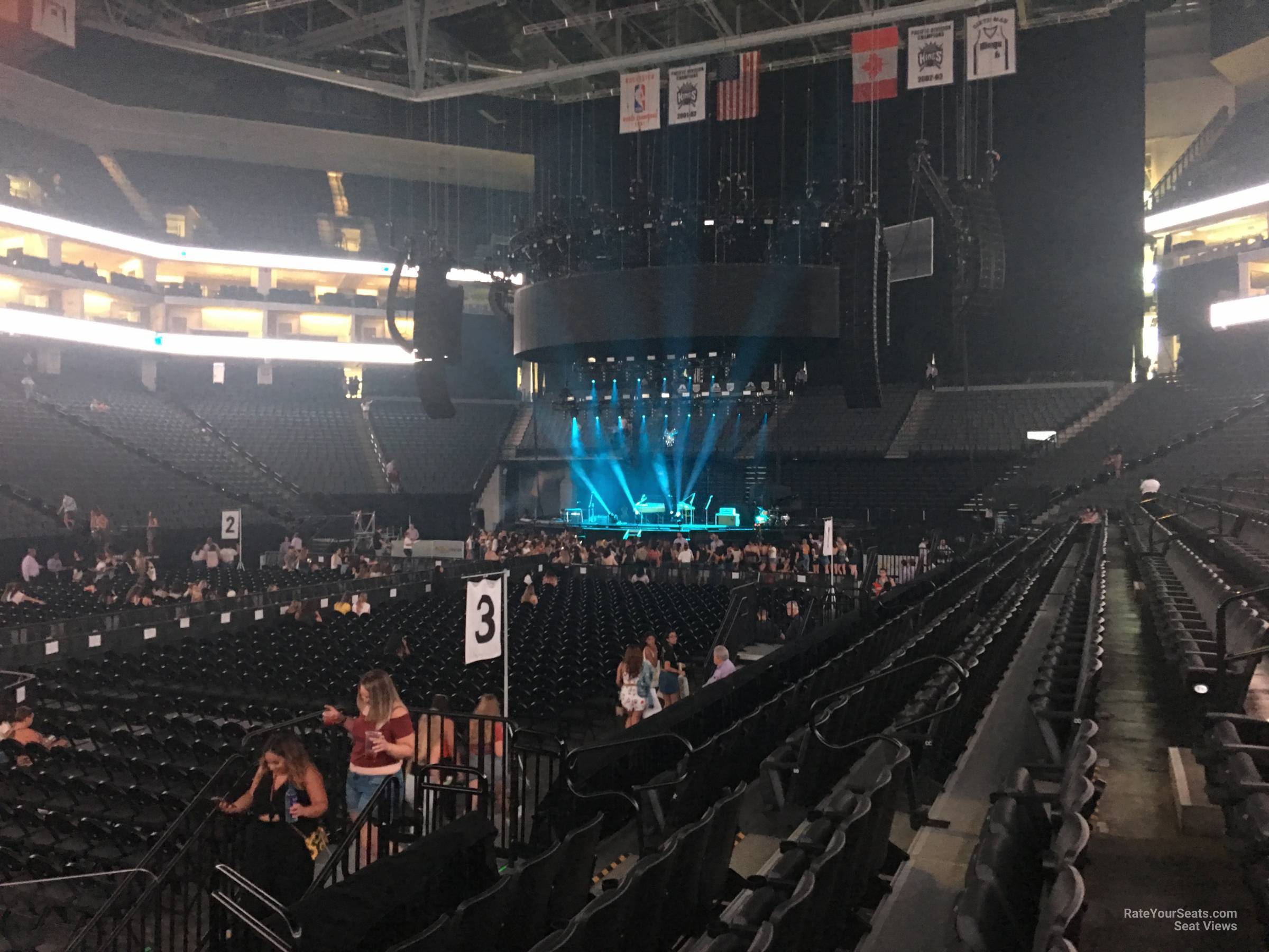 section 110, row a seat view  for concert - golden 1 center