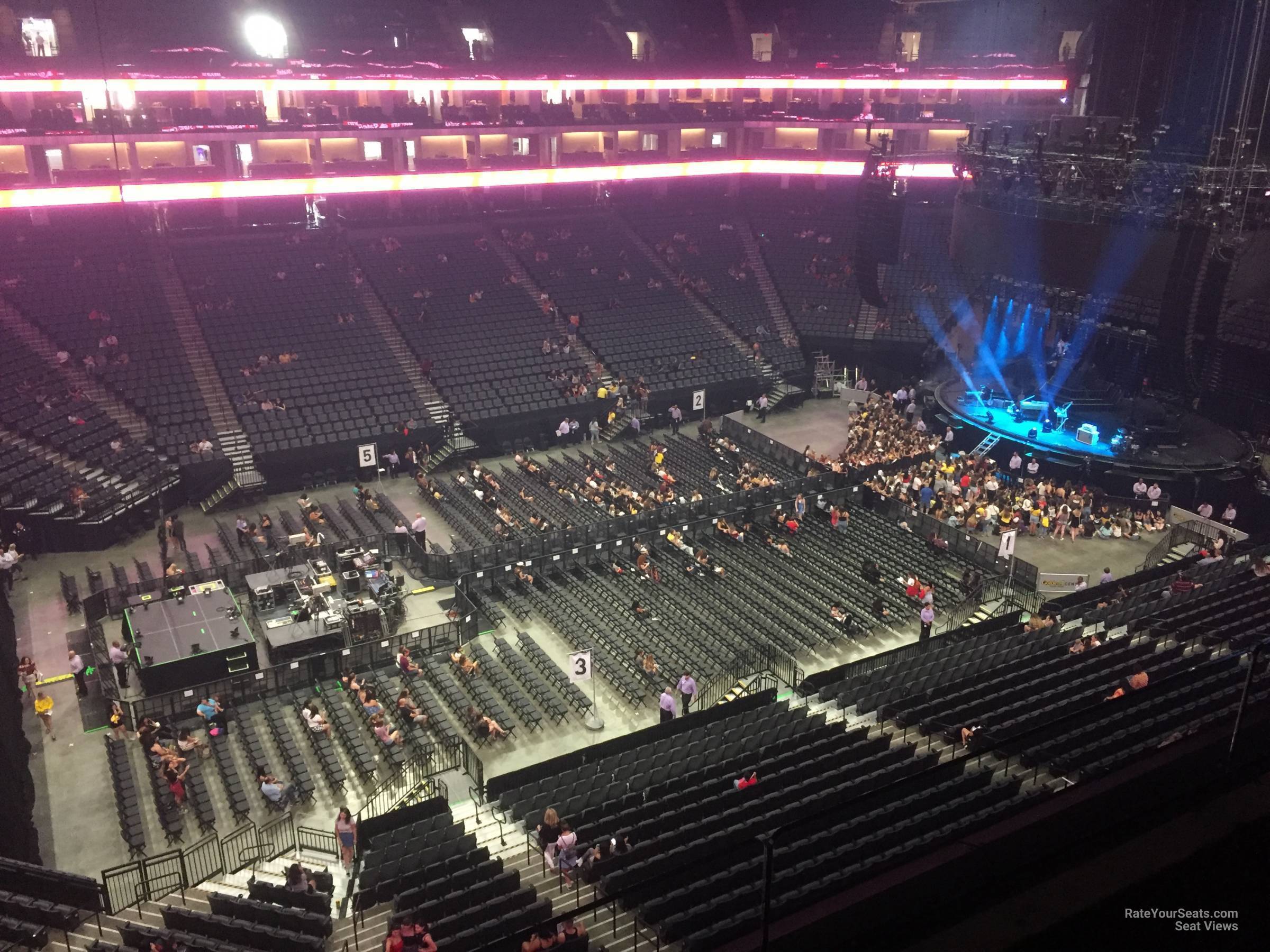 section 207, row c seat view  for concert - golden 1 center