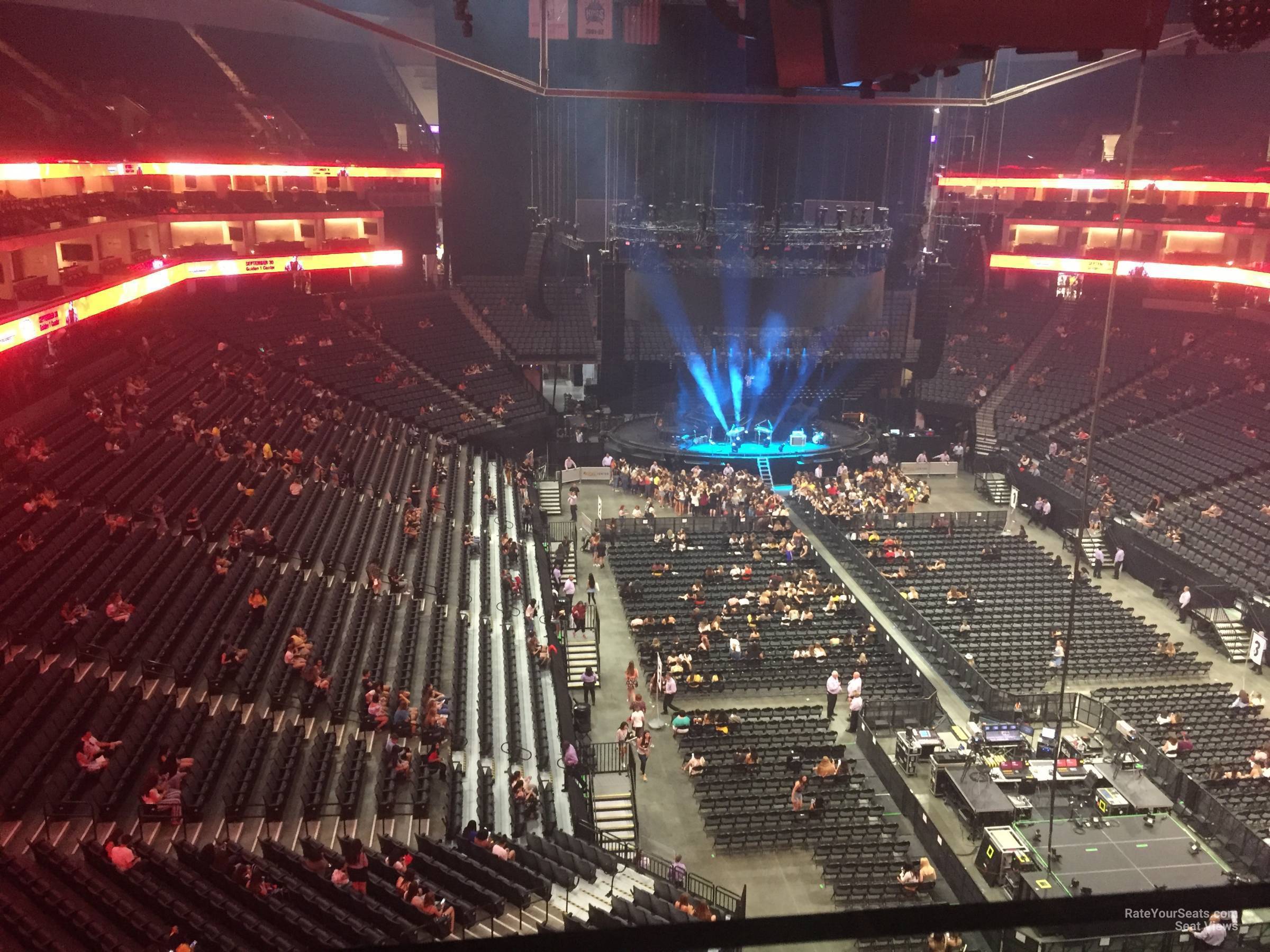 section 213, row c seat view  for concert - golden 1 center